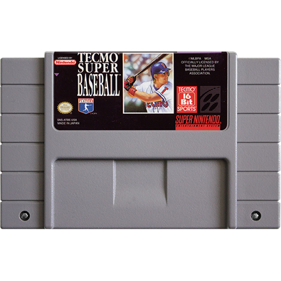 SNES - Tecmo Super Baseball (cartouche uniquement)