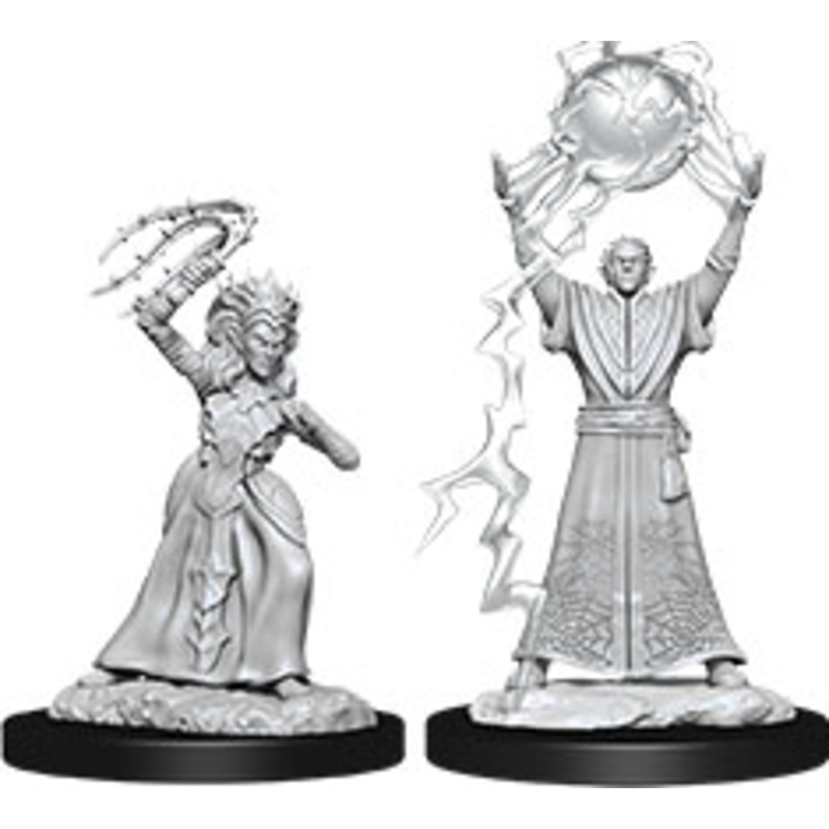 D&D - Minis - Nolzurs Marvelous Miniatures - Mage Drow et Prêtresse Drow