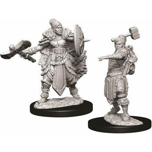 D&D - Minis - Nolzurs Marvelous Miniatures - Barbare femelle demi-orque
