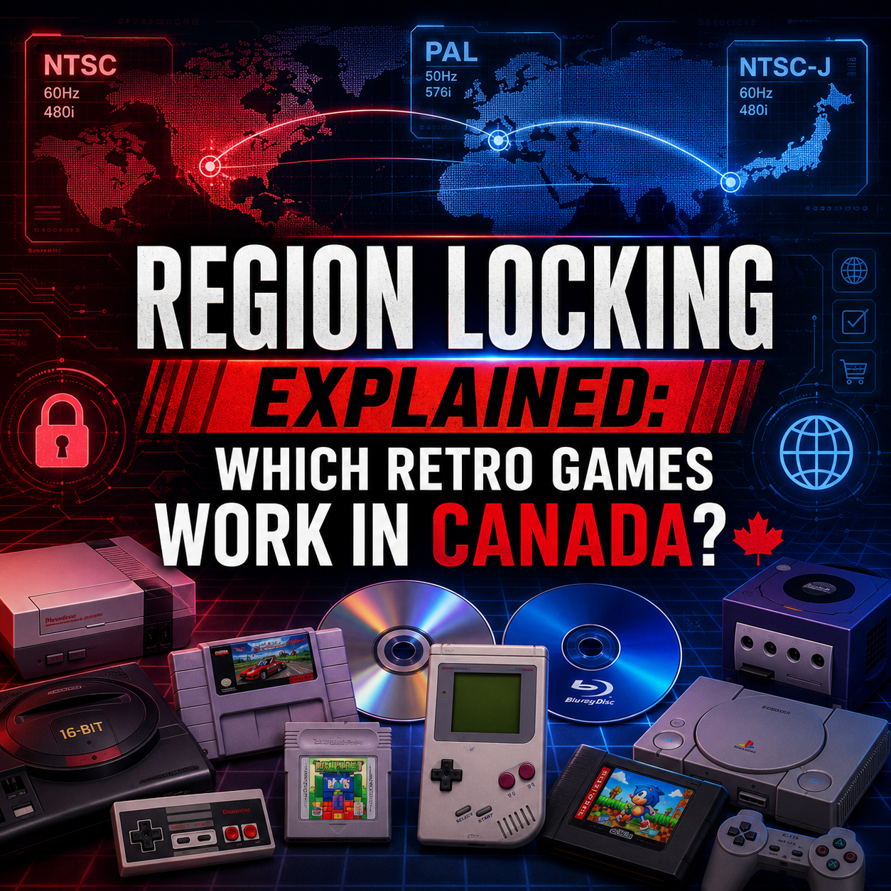 Region Locking Explained: Which Retro Games and Consoles Work in Canada?