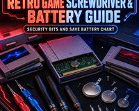 Retro Game Screwdriver & Battery Guide: Security Bits and Save Battery Chart