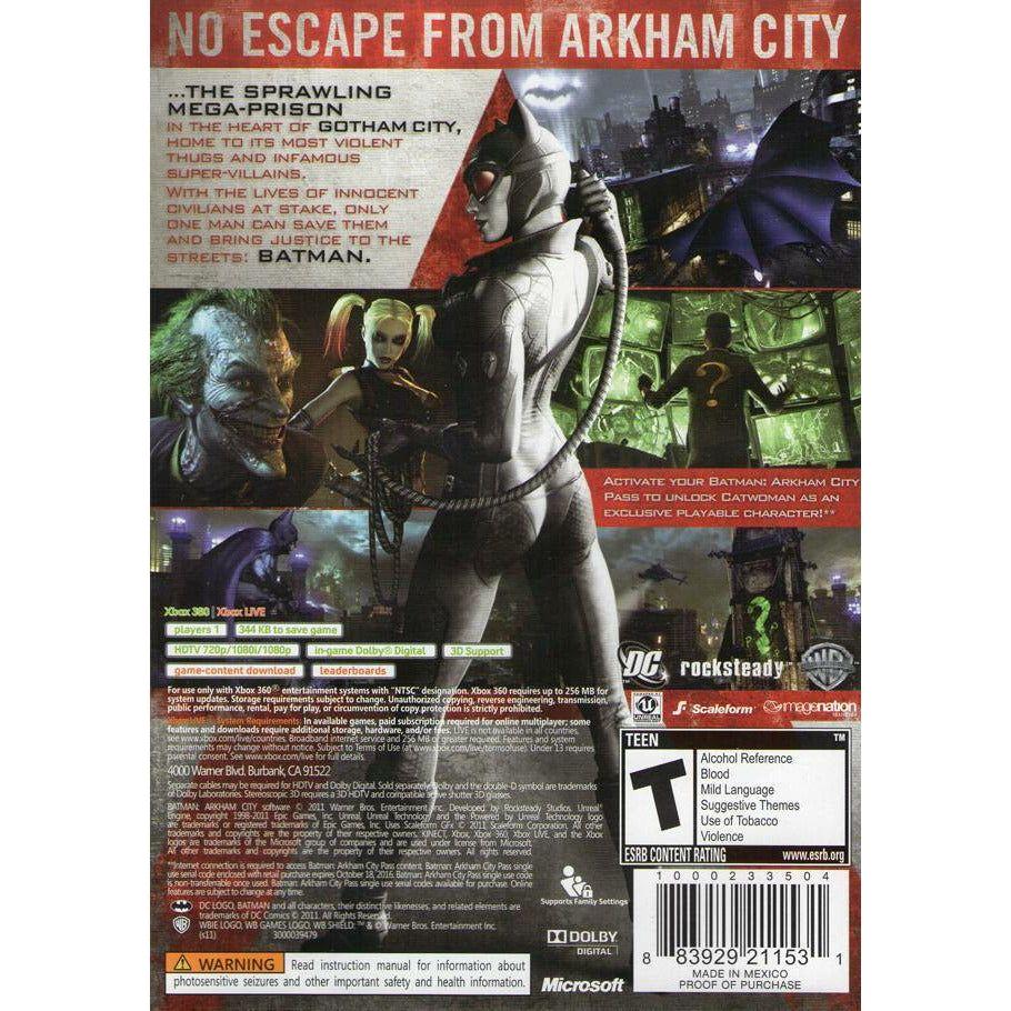 XBOX 360 - Jeu Batman Arkham City de l'année