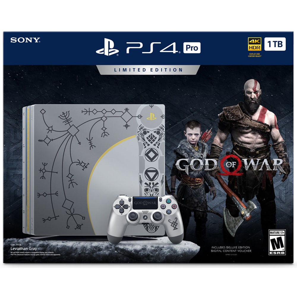 PlayStation 4 Pro System 1TB - God of War Leviathan Gray Edition