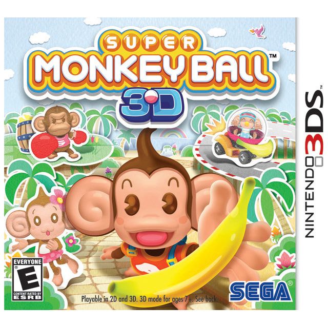 3DS - Super Monkey Ball 3D (In Case)