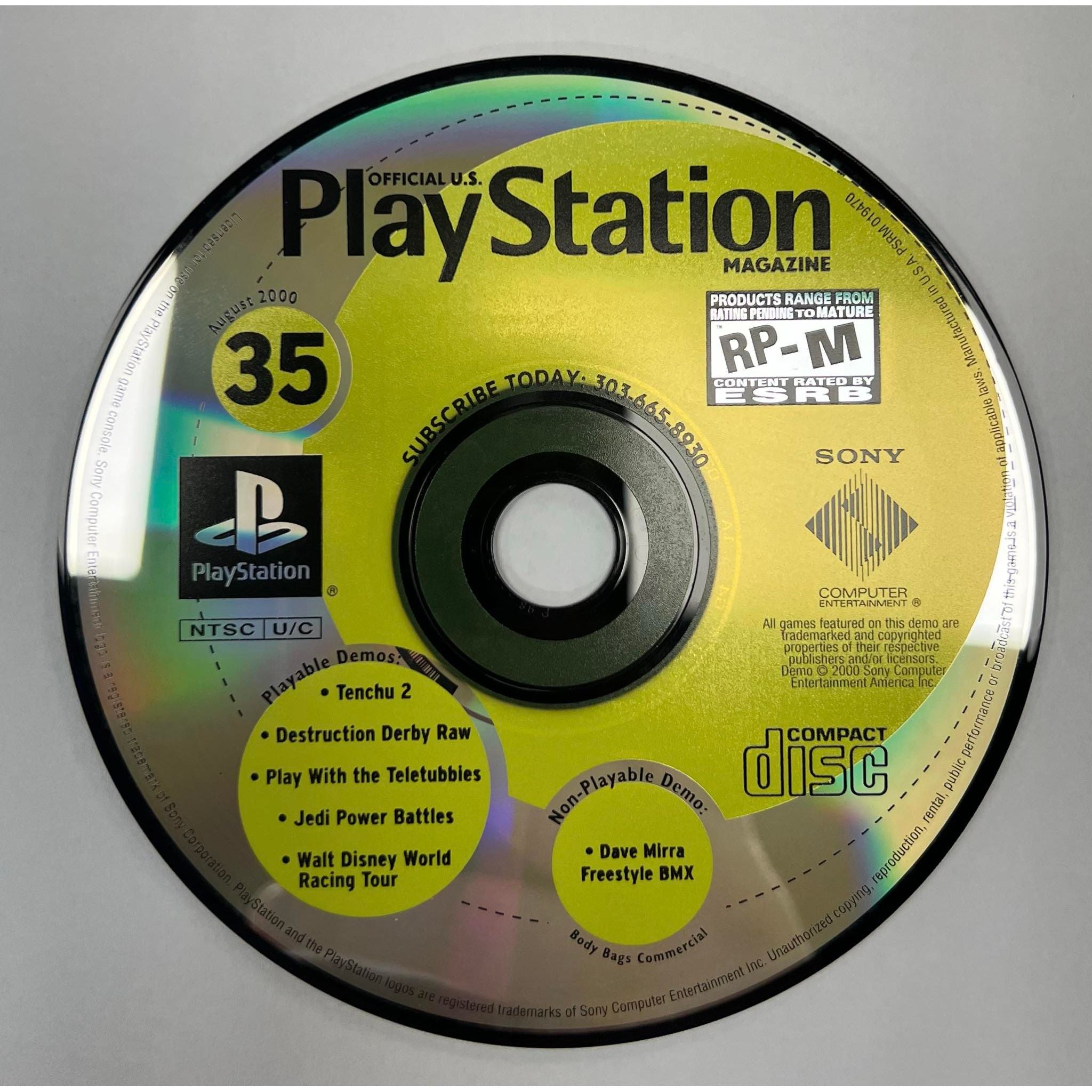 PS1 - Official PlayStation Magazine Demo Disc 35