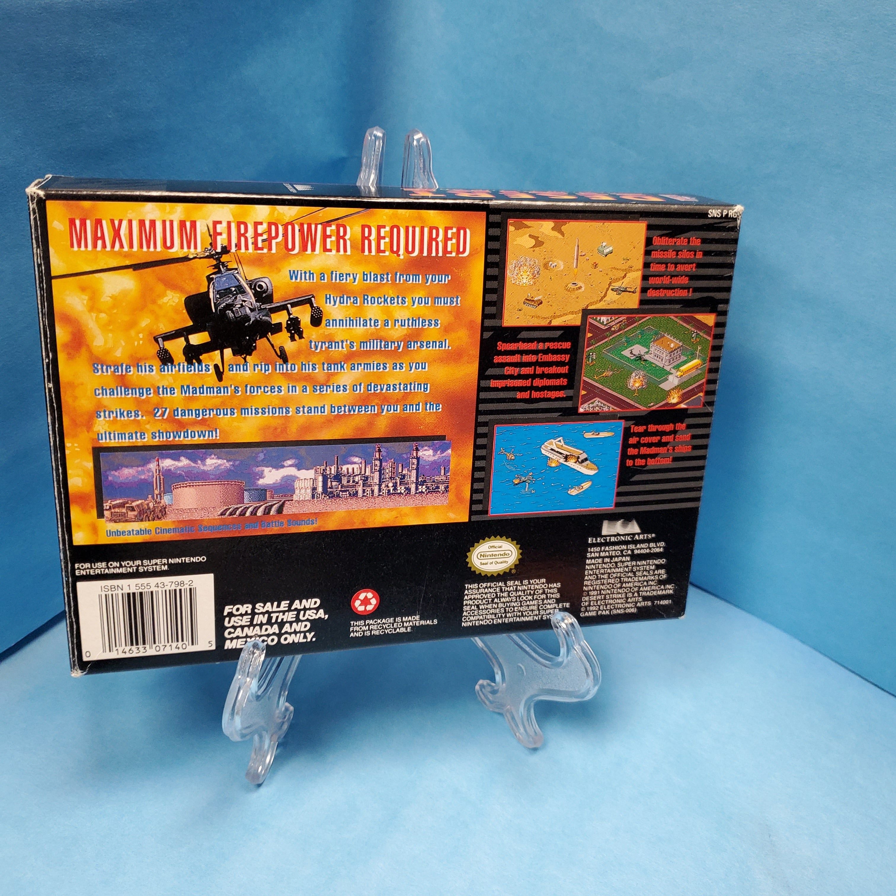 SNES - Desert Strike Return to the Gulf (Complete in Box / A+ / With Manual)