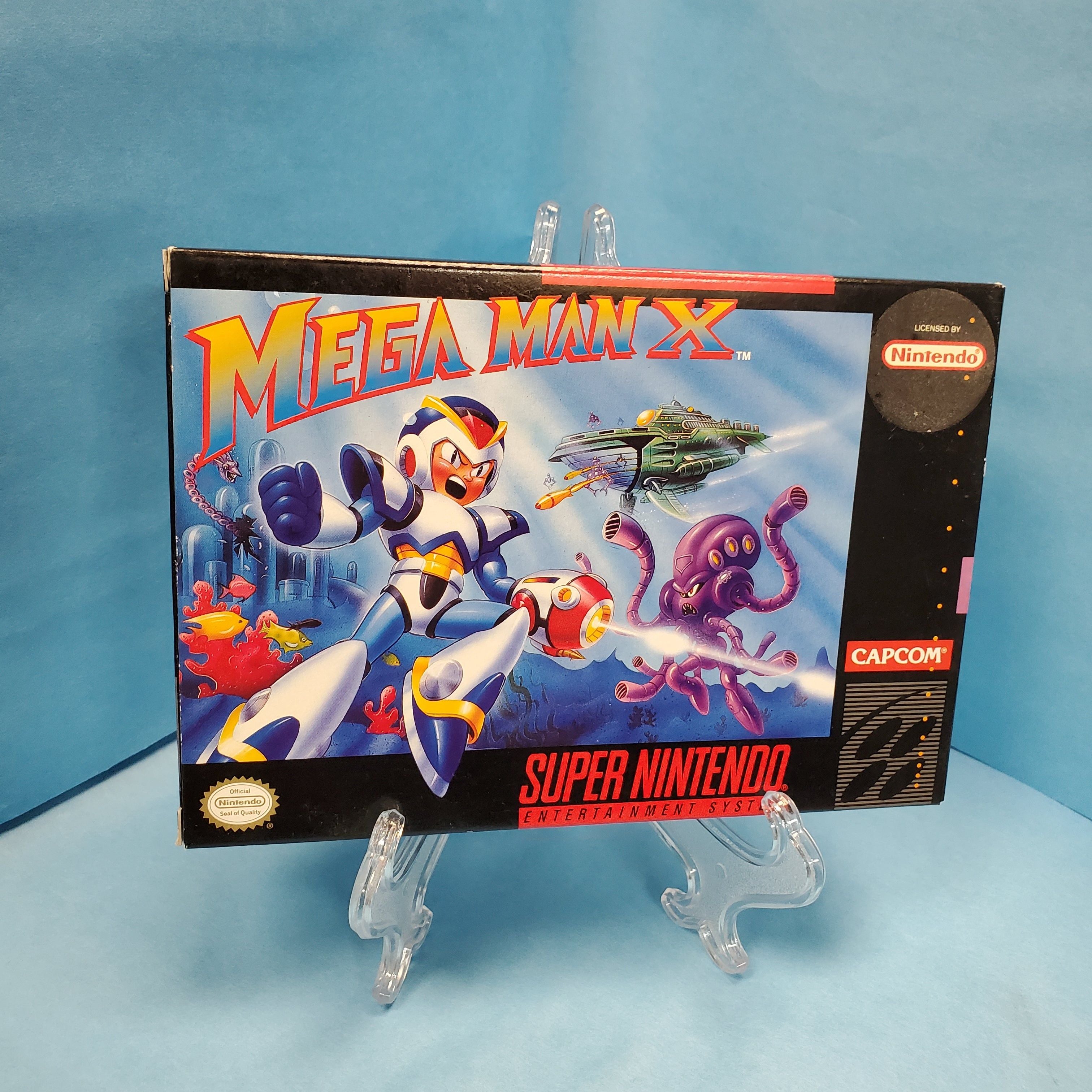 SNES - Mega Man X (Complete in Box / A- / With Manual)