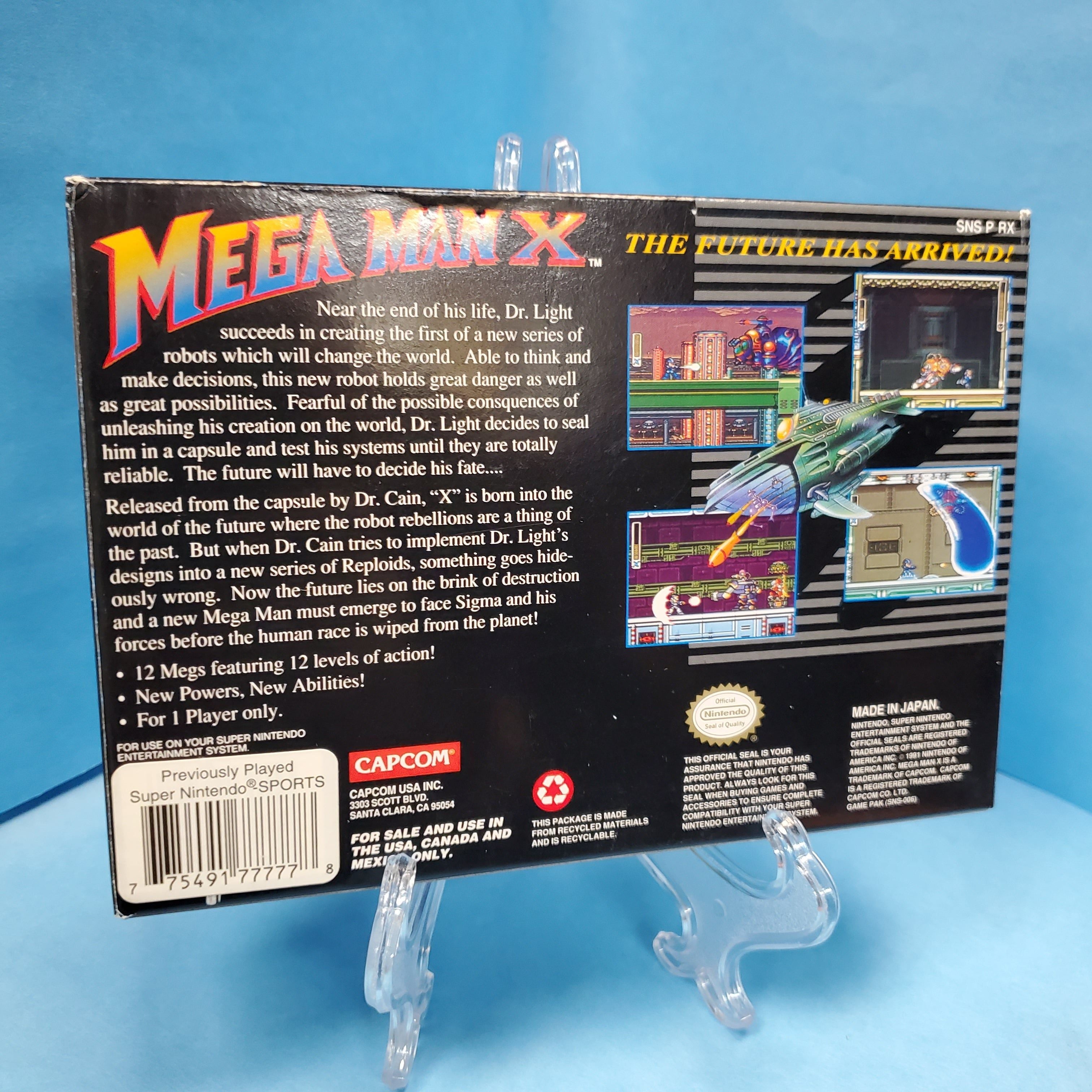 SNES - Mega Man X (Complete in Box / A- / With Manual)