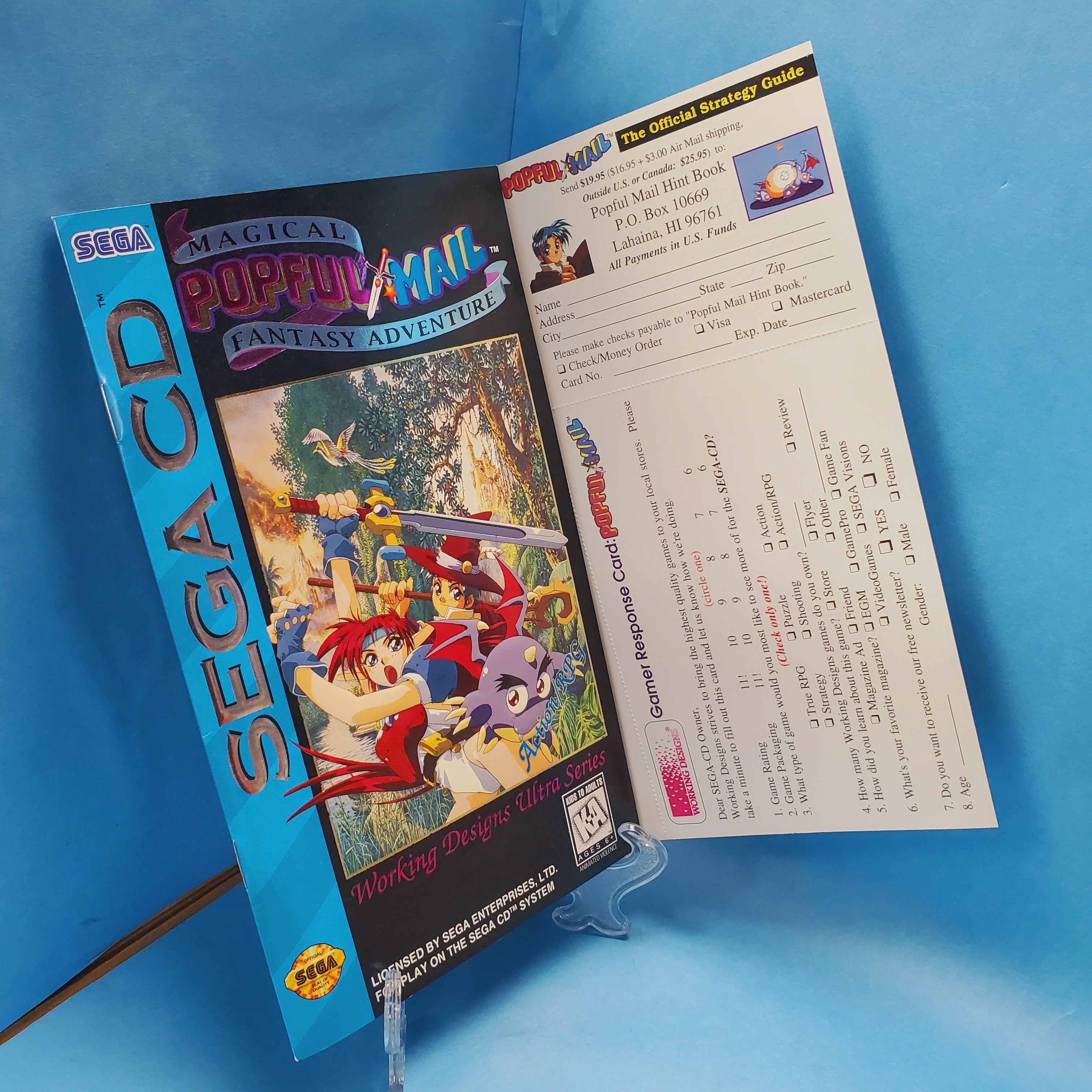 Sega CD - Popful Mail Magical Fantasy Adventure (Complete)
