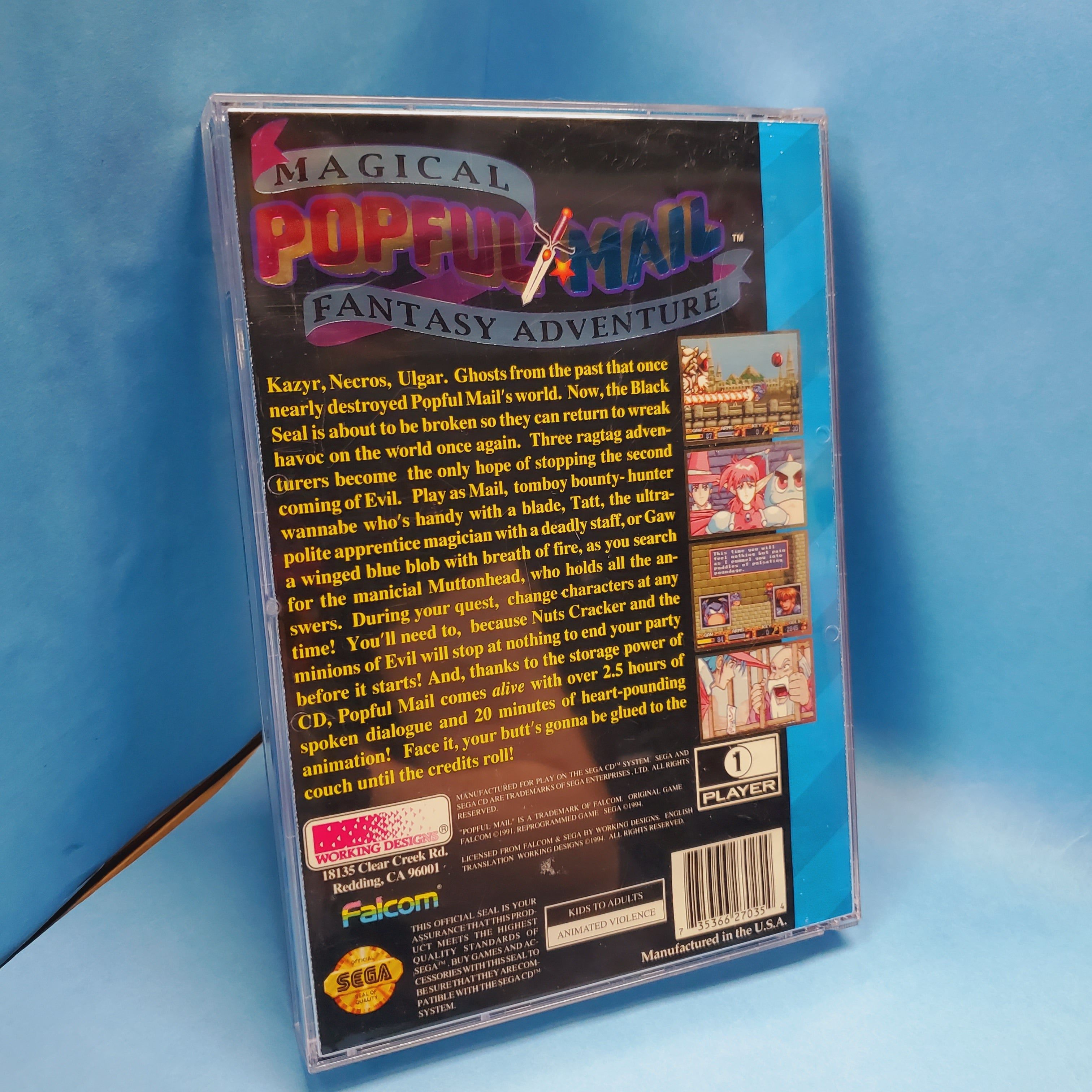 Sega CD - Popful Mail Magical Fantasy Adventure (Complete)