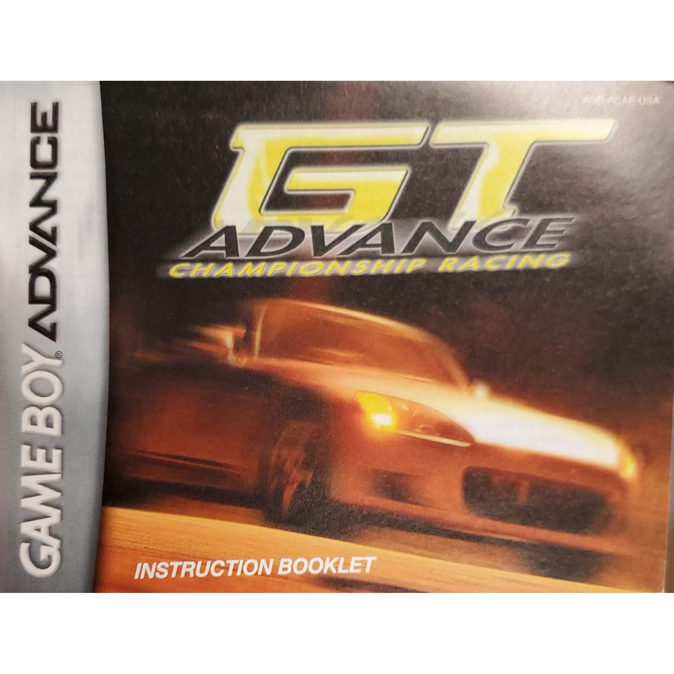 GBA - GT Advance Championship Racing (Manual)