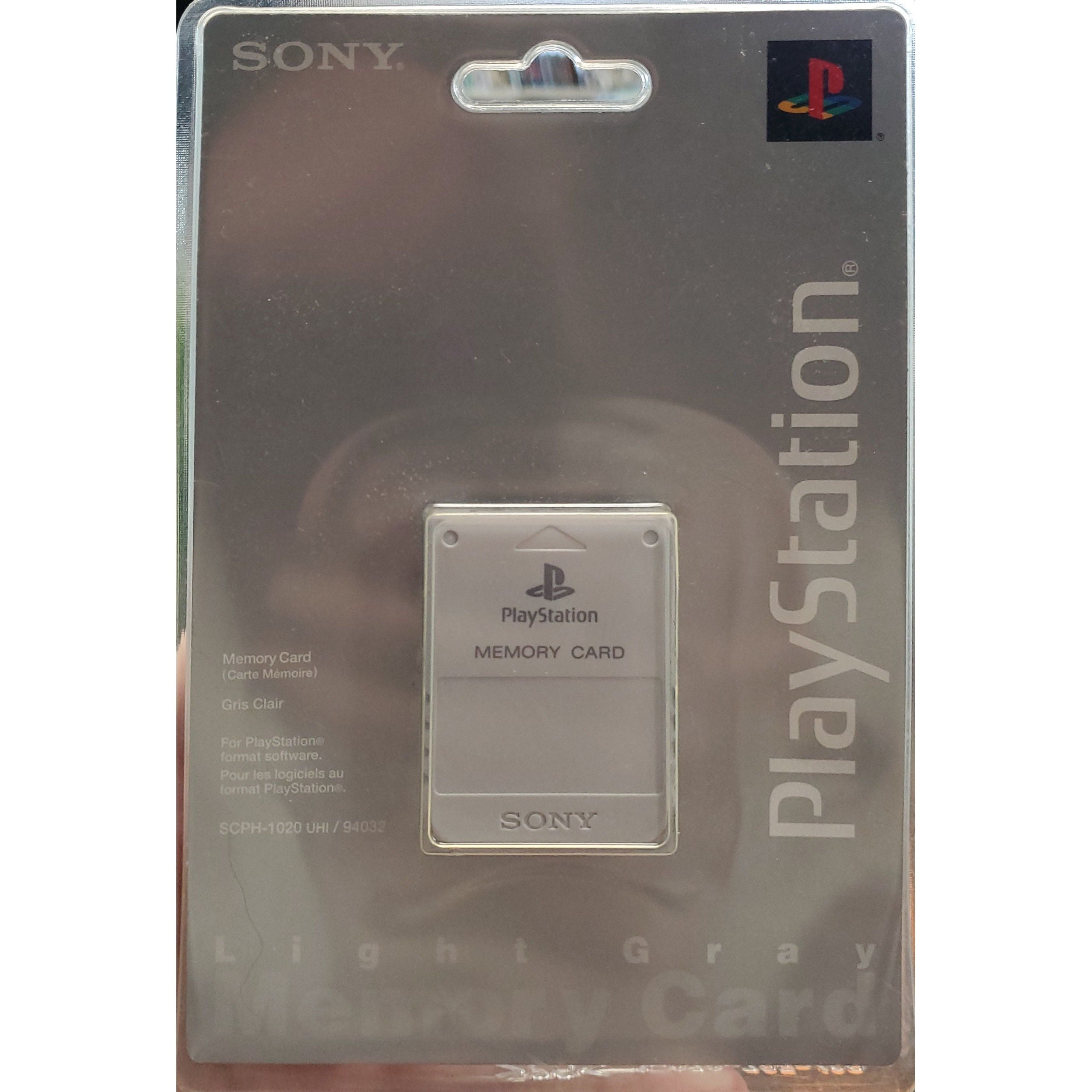 PlayStation 1 Light Gray Memory Card (SCPH-1020) (Sealed)