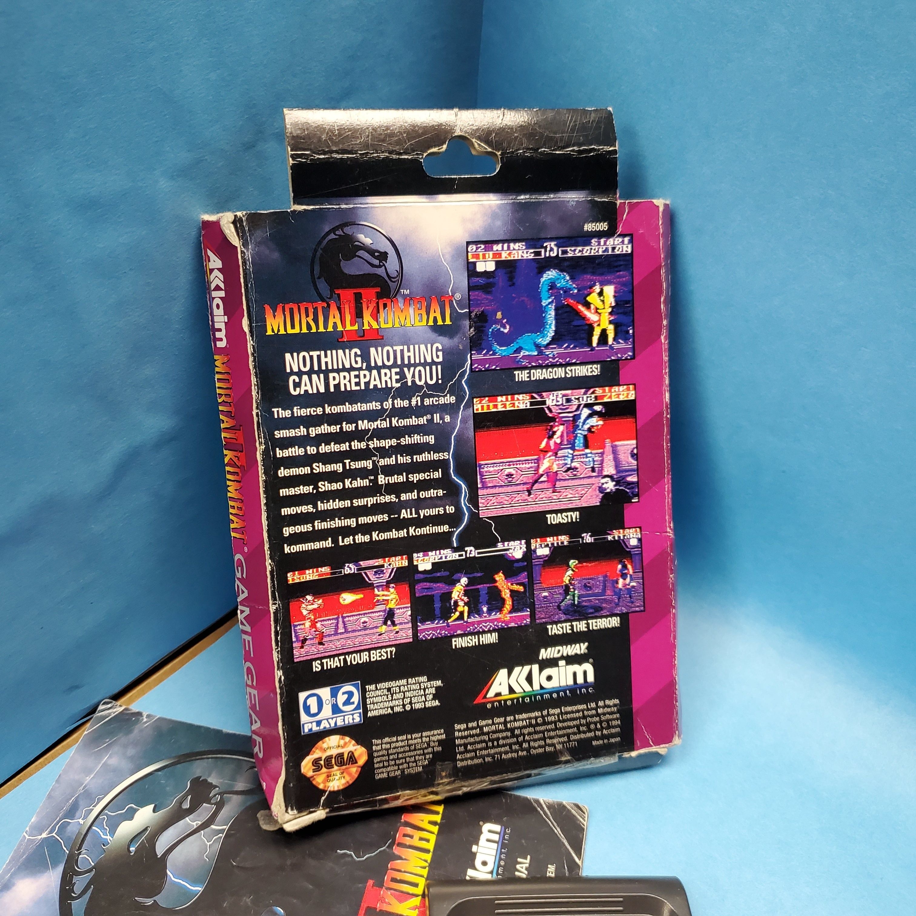 GameGear - Mortal Kombat II (Complete in Box / C- / With Manual)