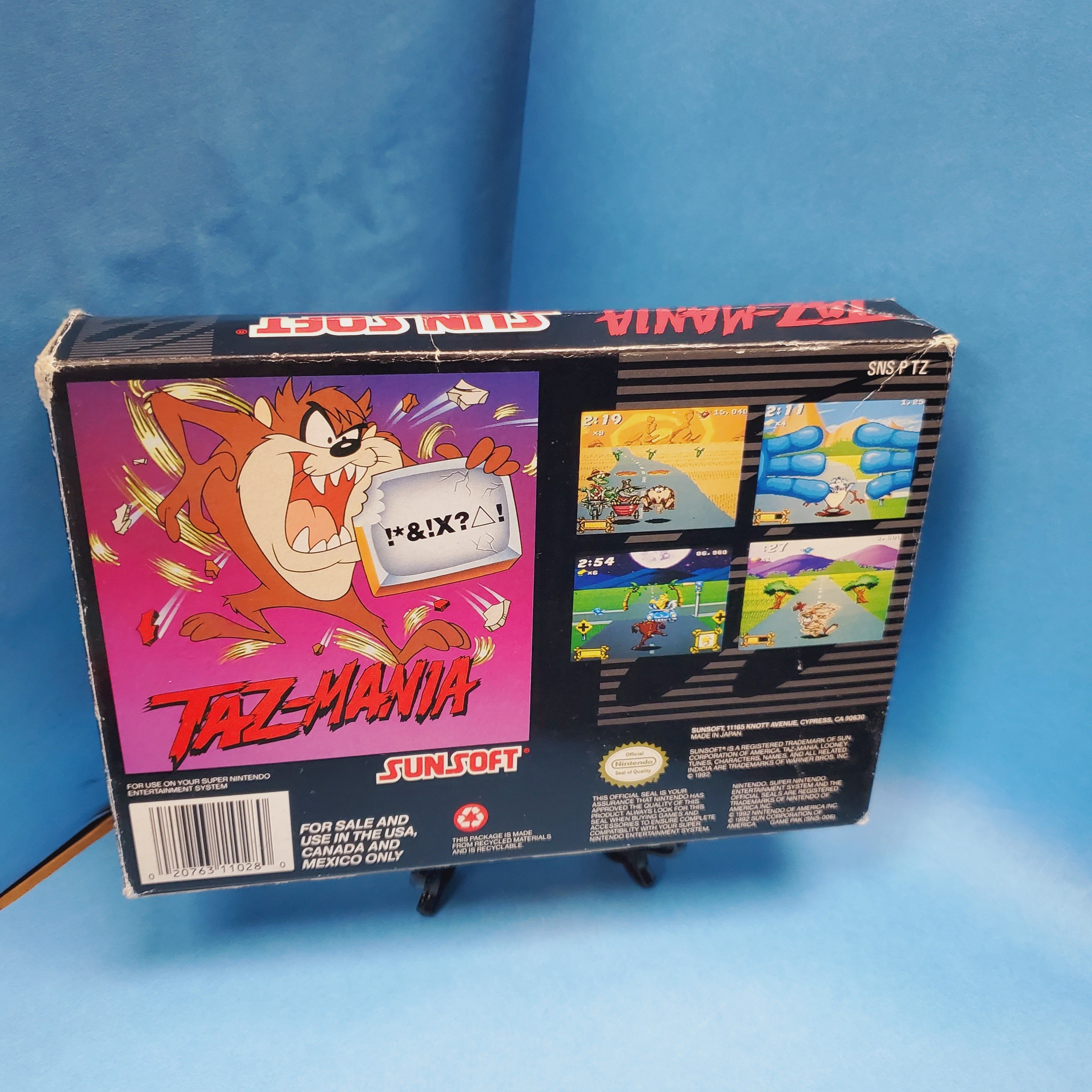 SNES - Taz-Mania (Complete in Box / A-  / With Manual)