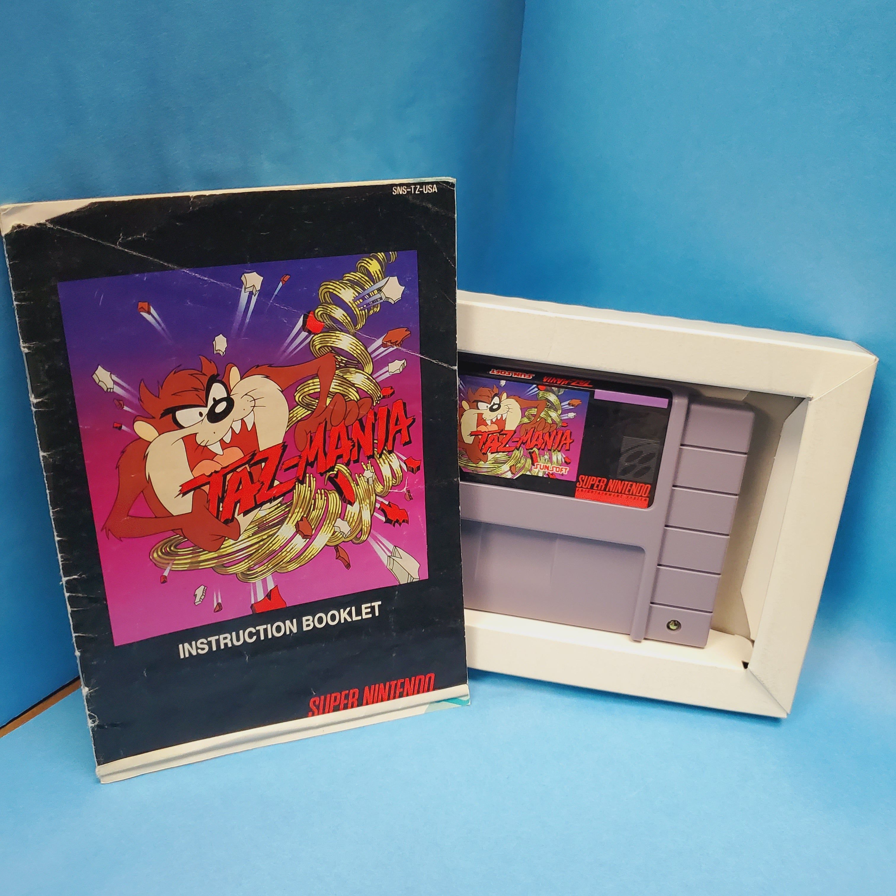 SNES - Taz-Mania (Complete in Box / A-  / With Manual)