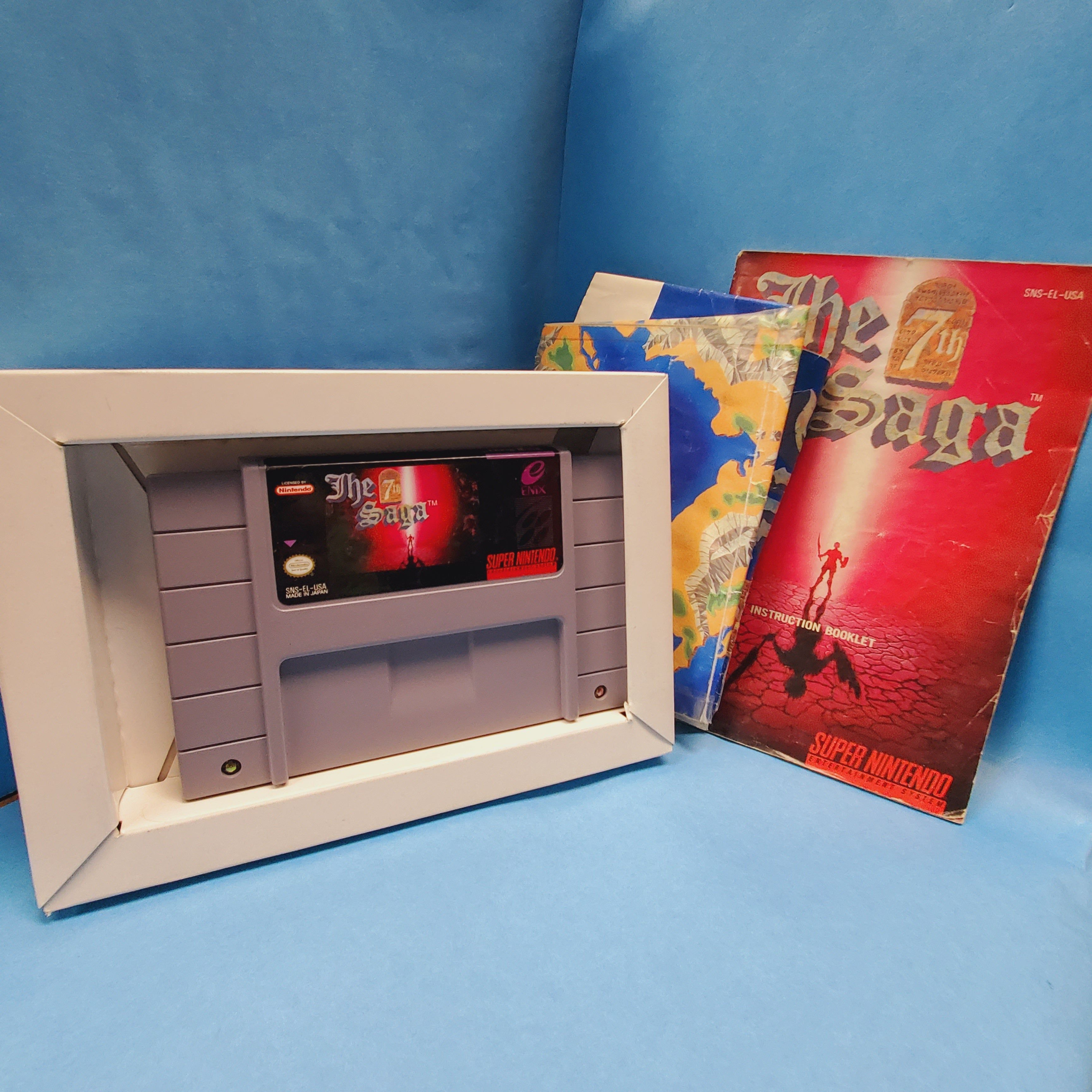 SNES - The 7th Saga (Complete in Box / B+ / With Manual / Rough Map)