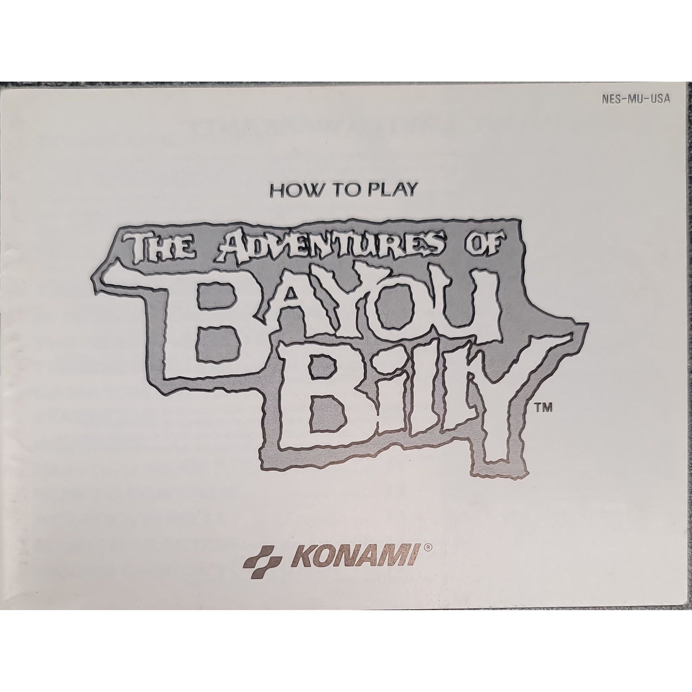 NES - Les Aventures de Bayou Billy (Manuel)