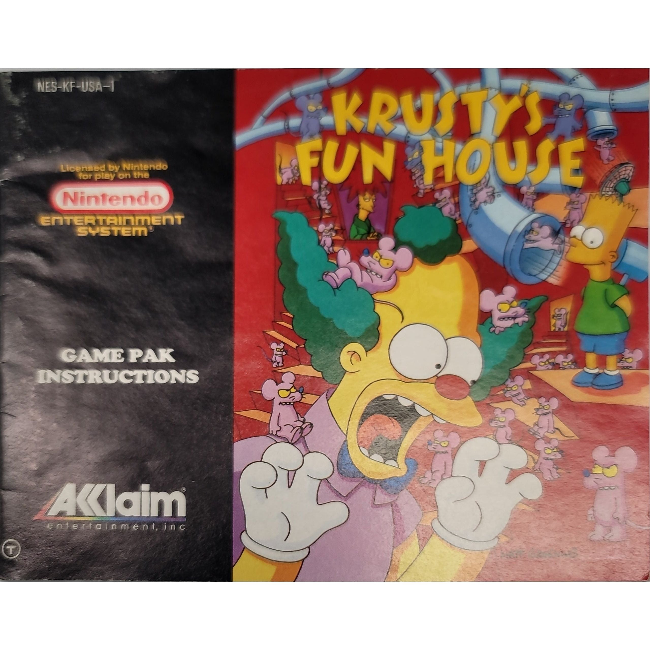 NES - Krusty's Fun House (Manual)
