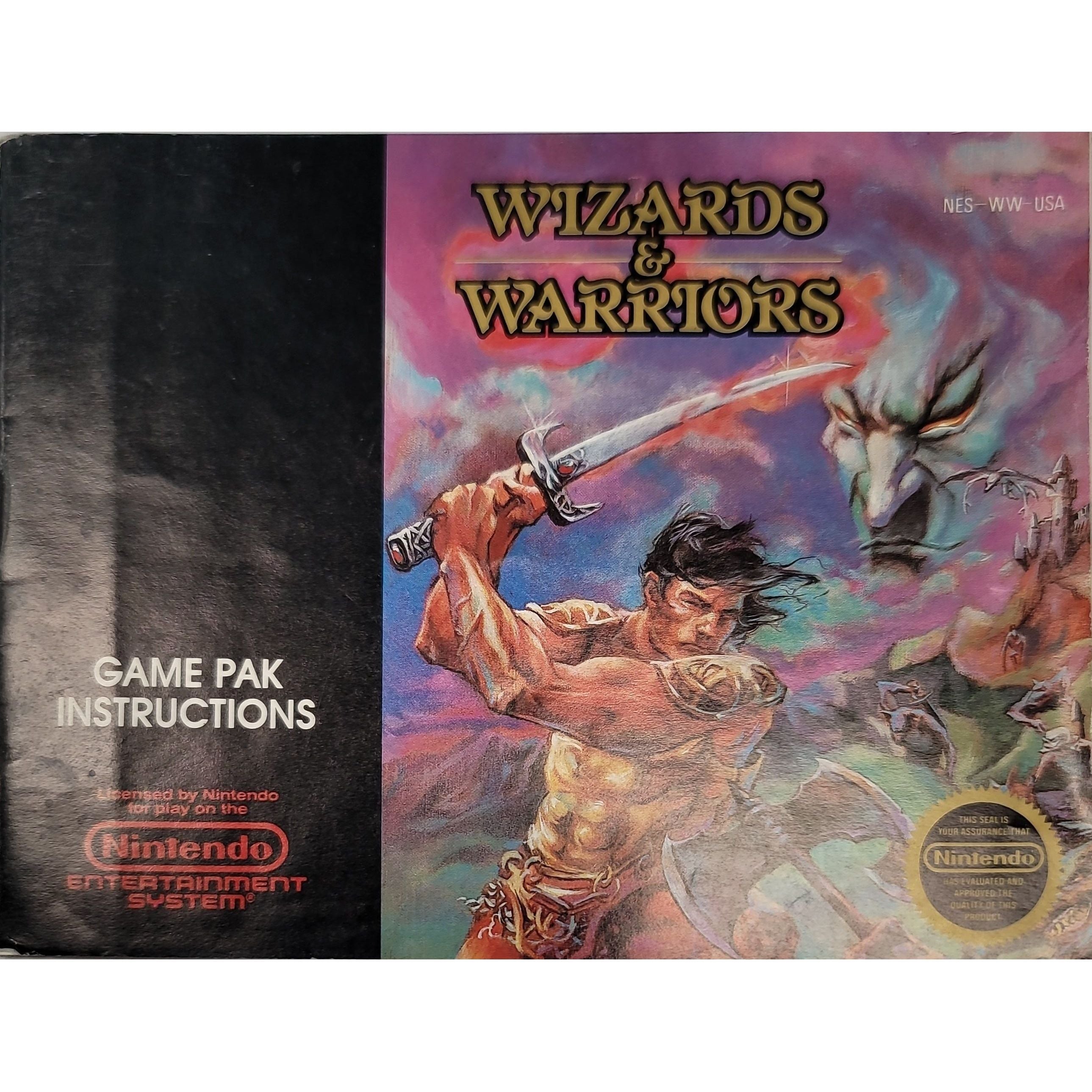 NES - Wizards & Warriors (Manual / Worn)