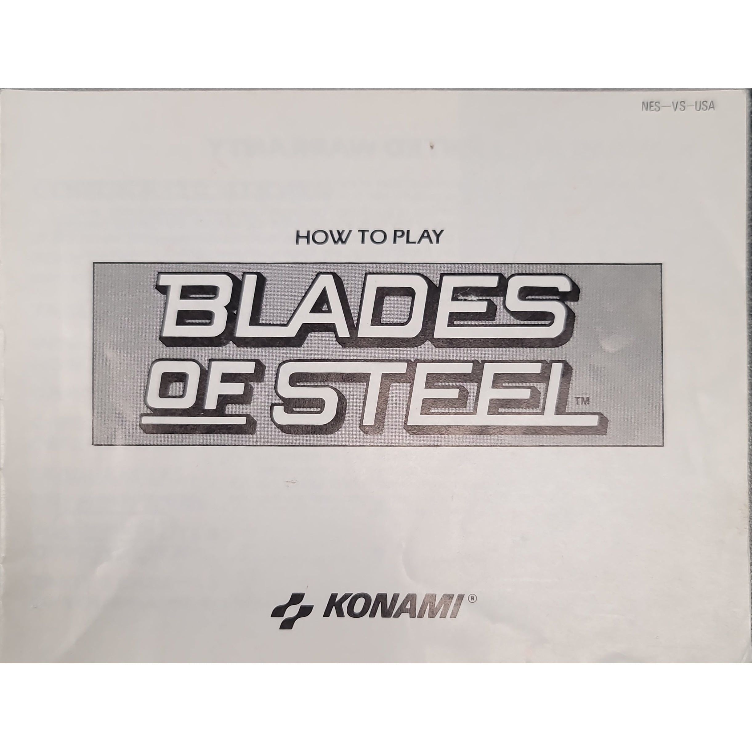 NES - Blades of Steel (Manual)