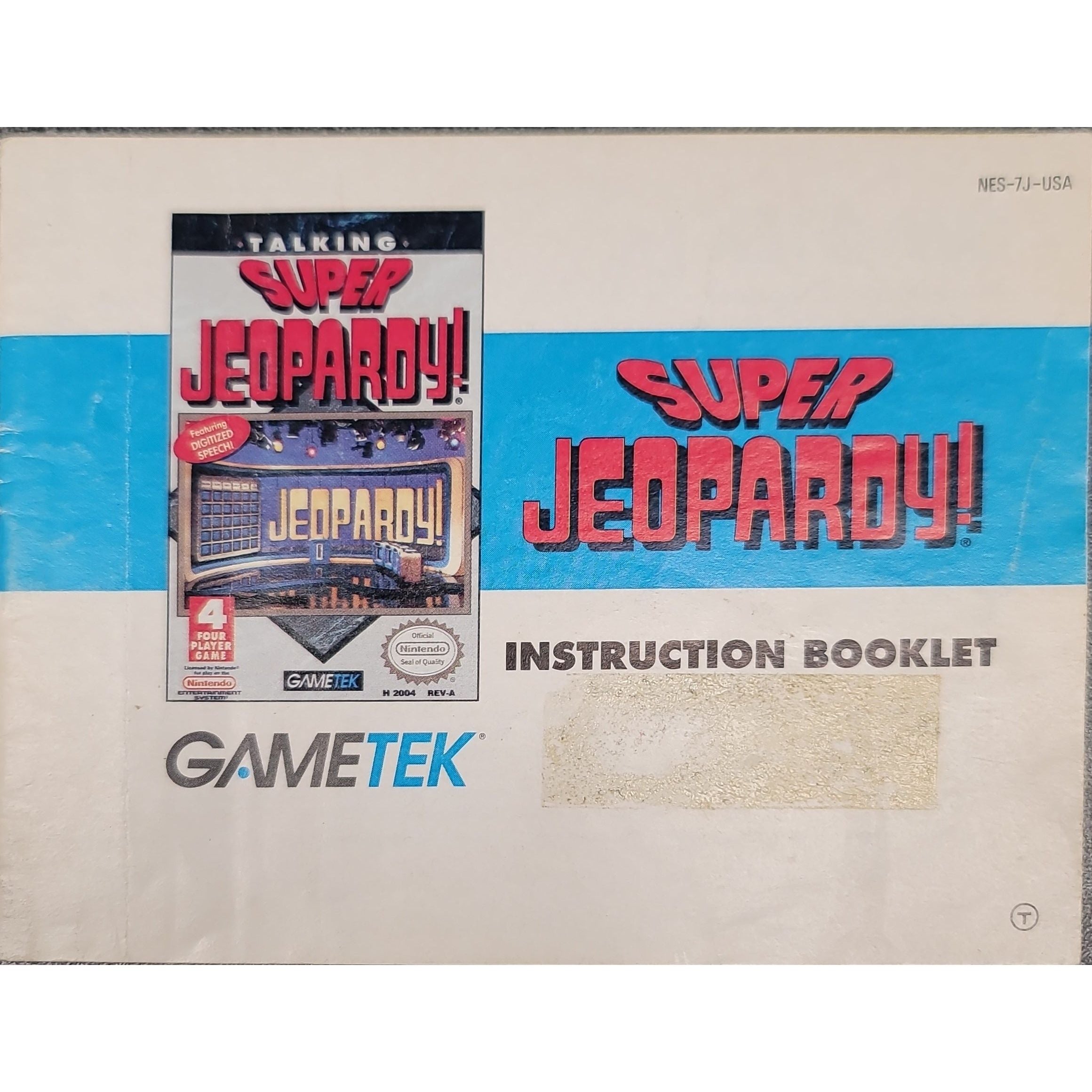 NES - Super Jeopardy! (Manual)