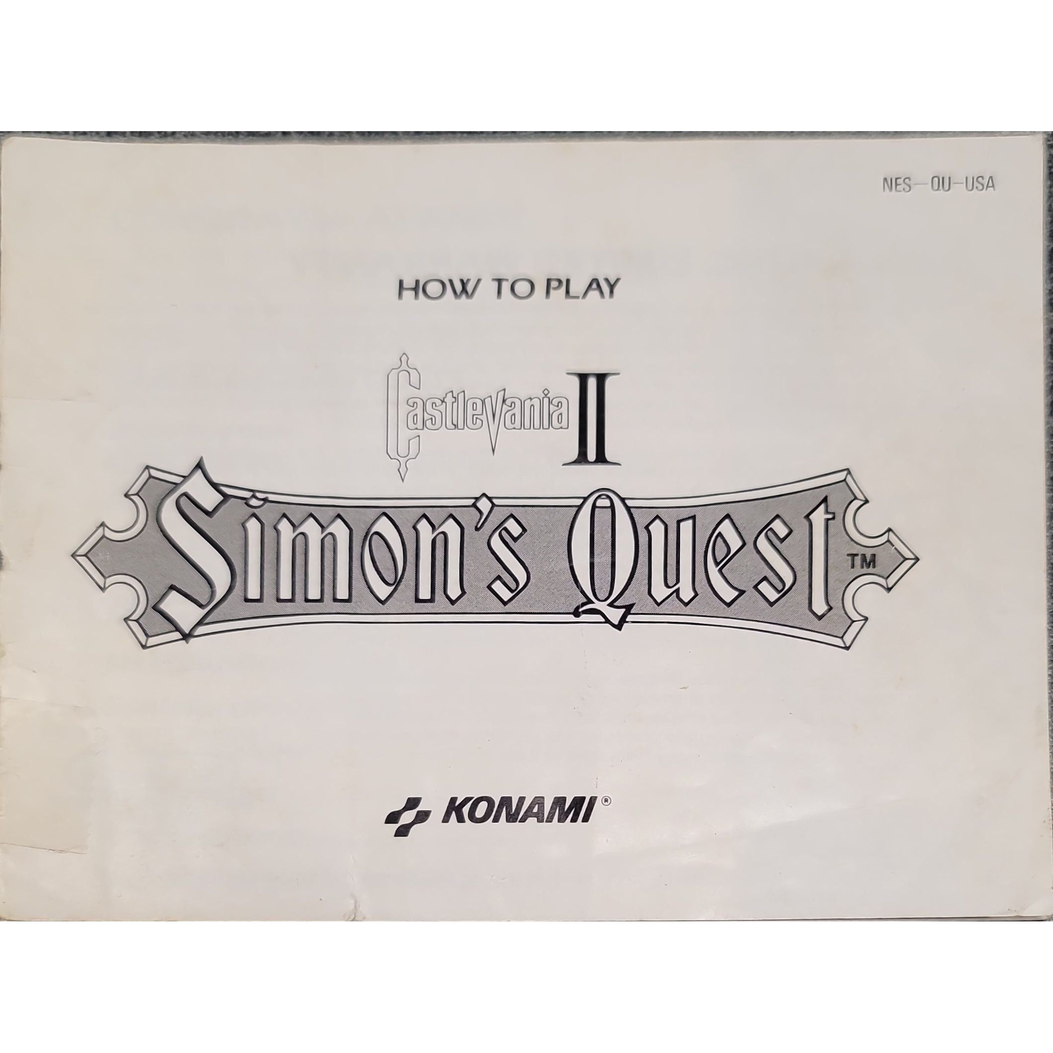 NES - Castlevania II Simon's Quest (Manual)