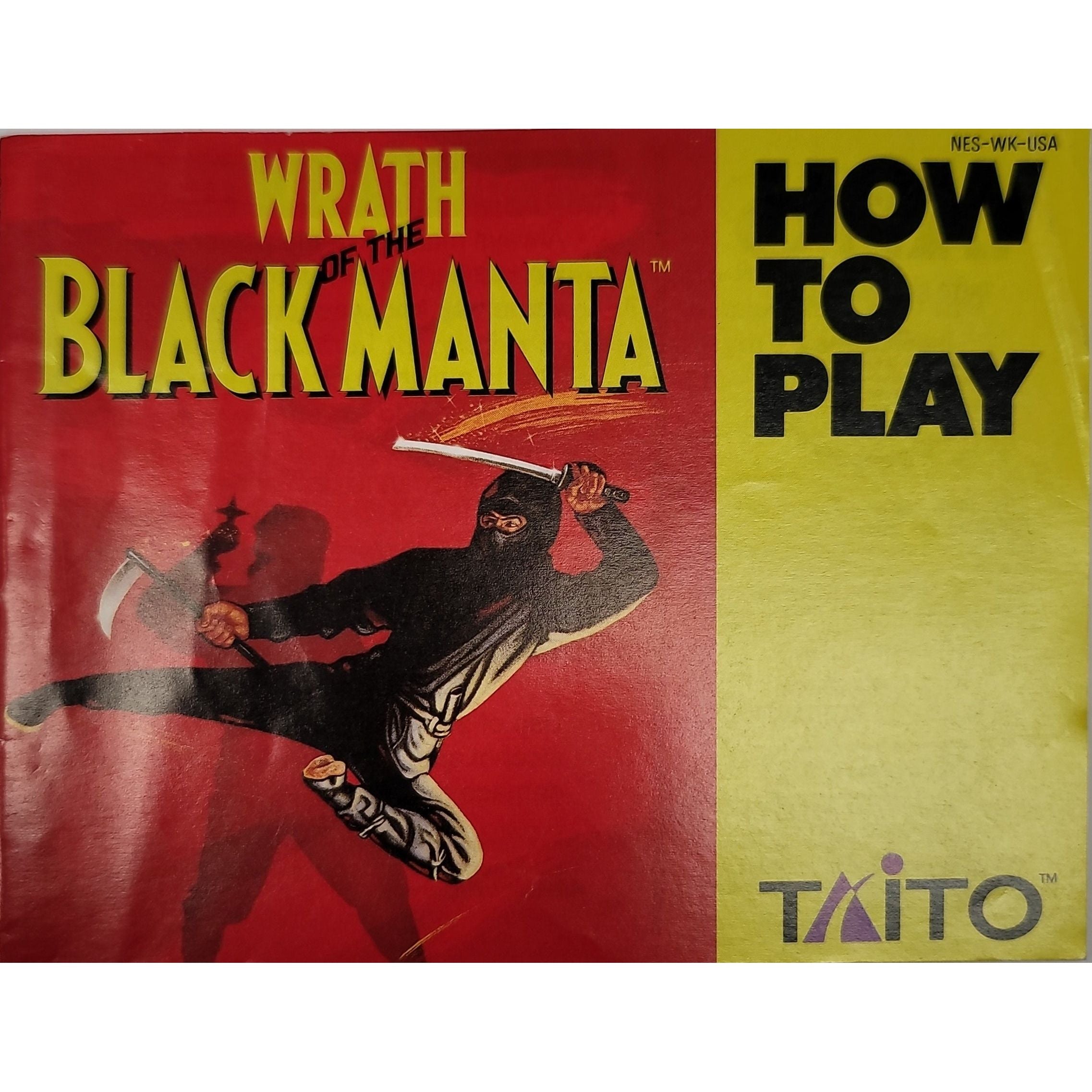 NES - Wrath of the Black Manta (Manual)