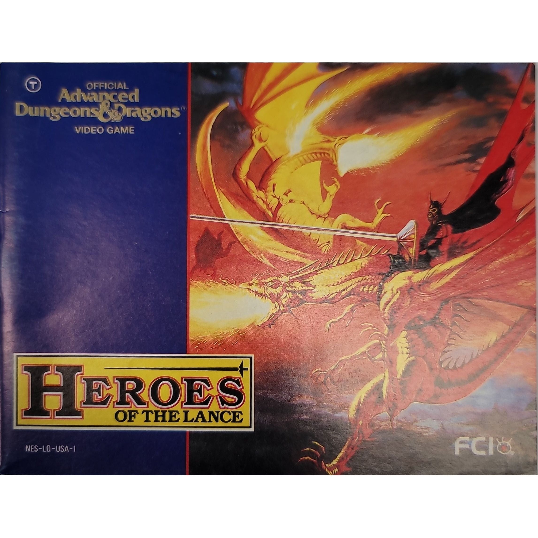 NES - Heroes of the Lance (Manual)