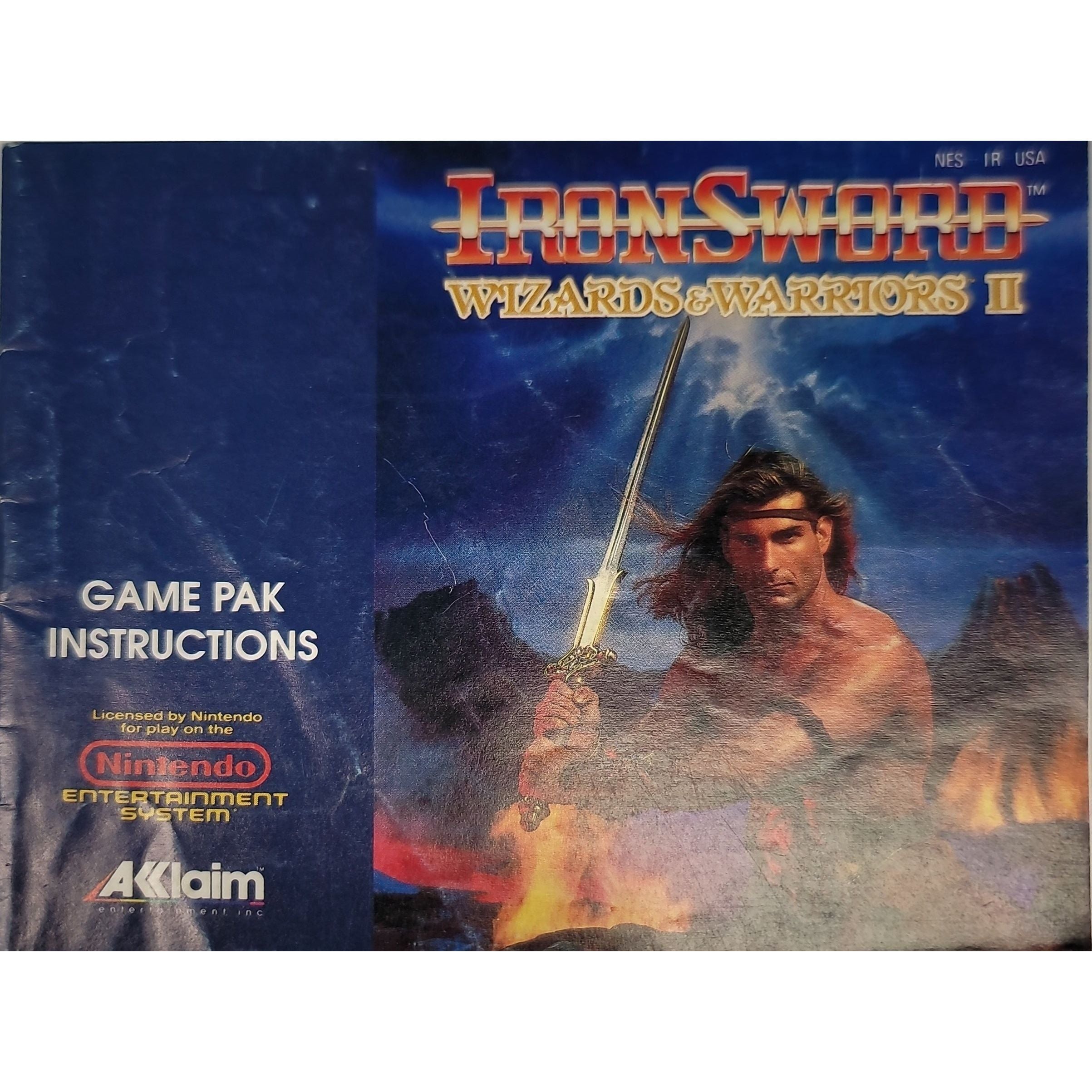 NES - Iron Sword Wizards & Warriors II (Manual)