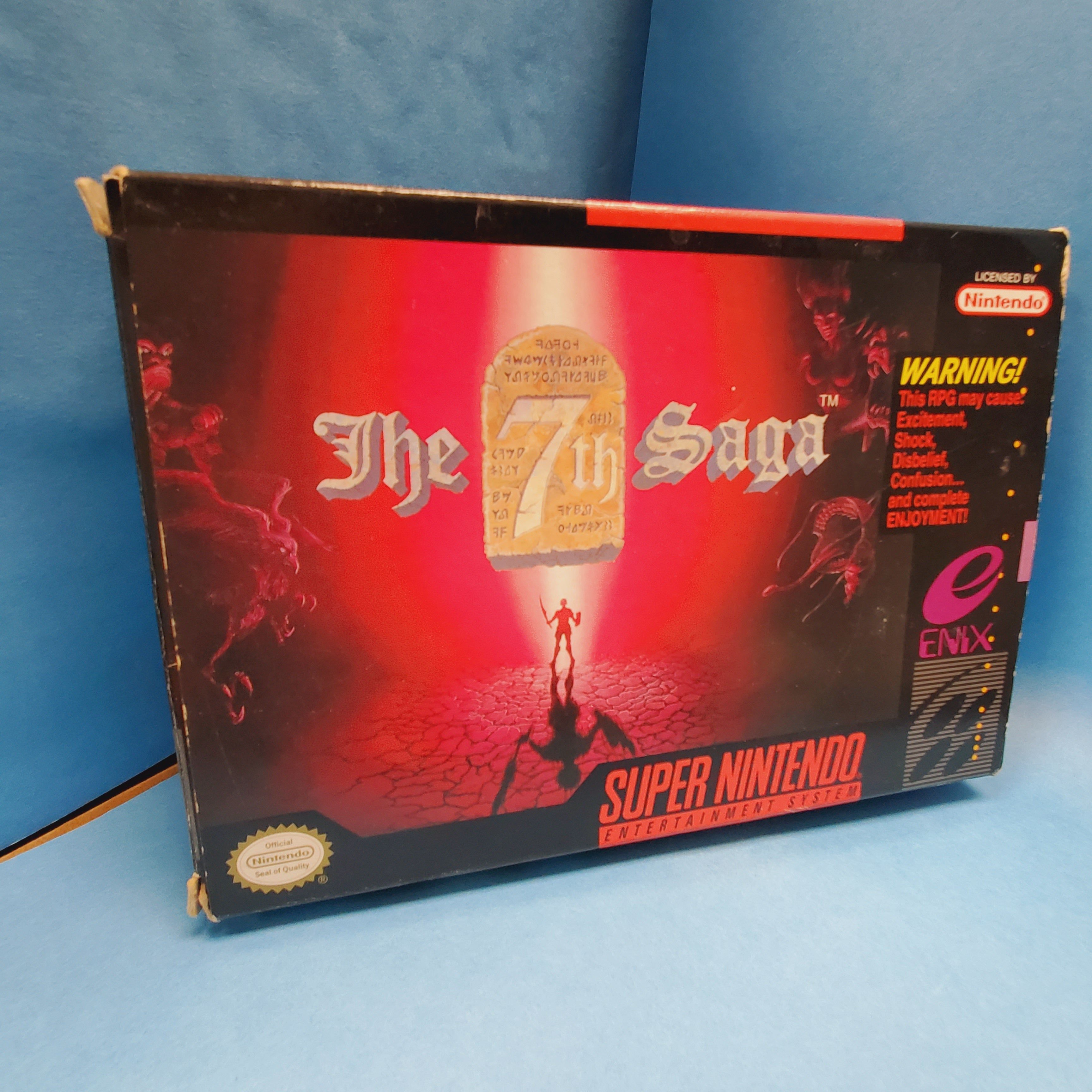 SNES - La 7ème Saga (Complet en Boite / B+ / Avec Manuel / Rough Map)