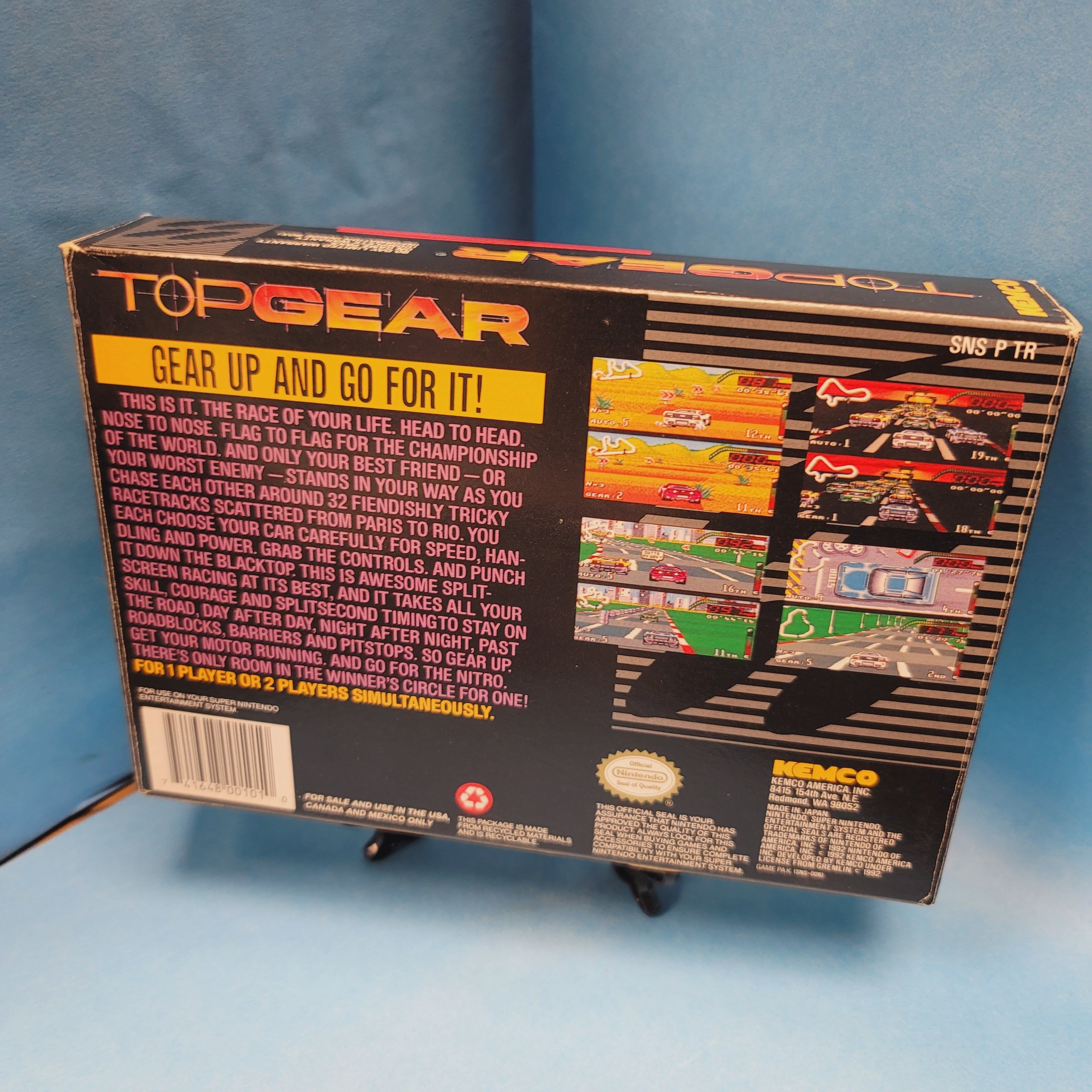 SNES - Top Gear (Complete in Box / A+ / With Manual)
