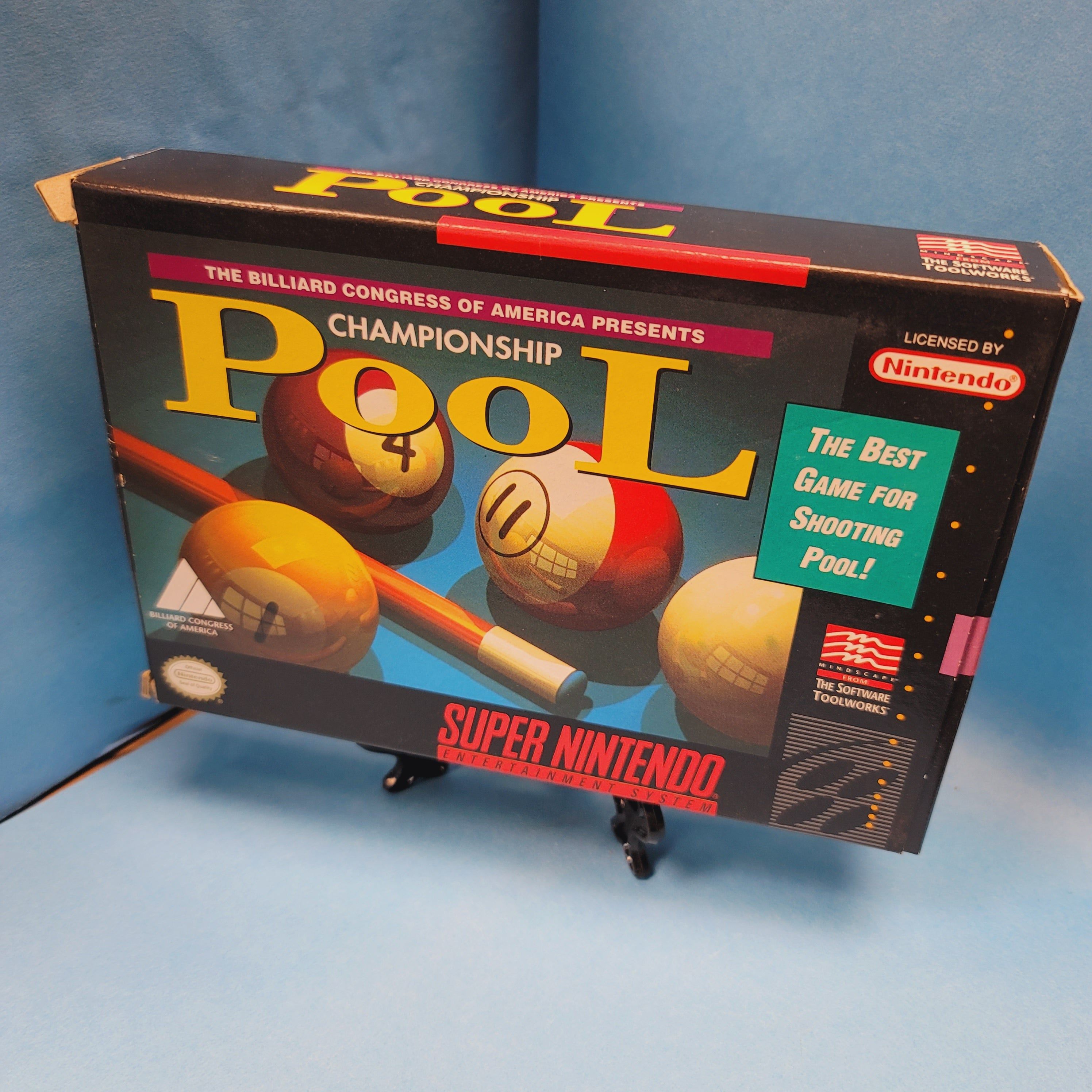 SNES - Championship Pool (Complete in Box / B+ / With Manual)