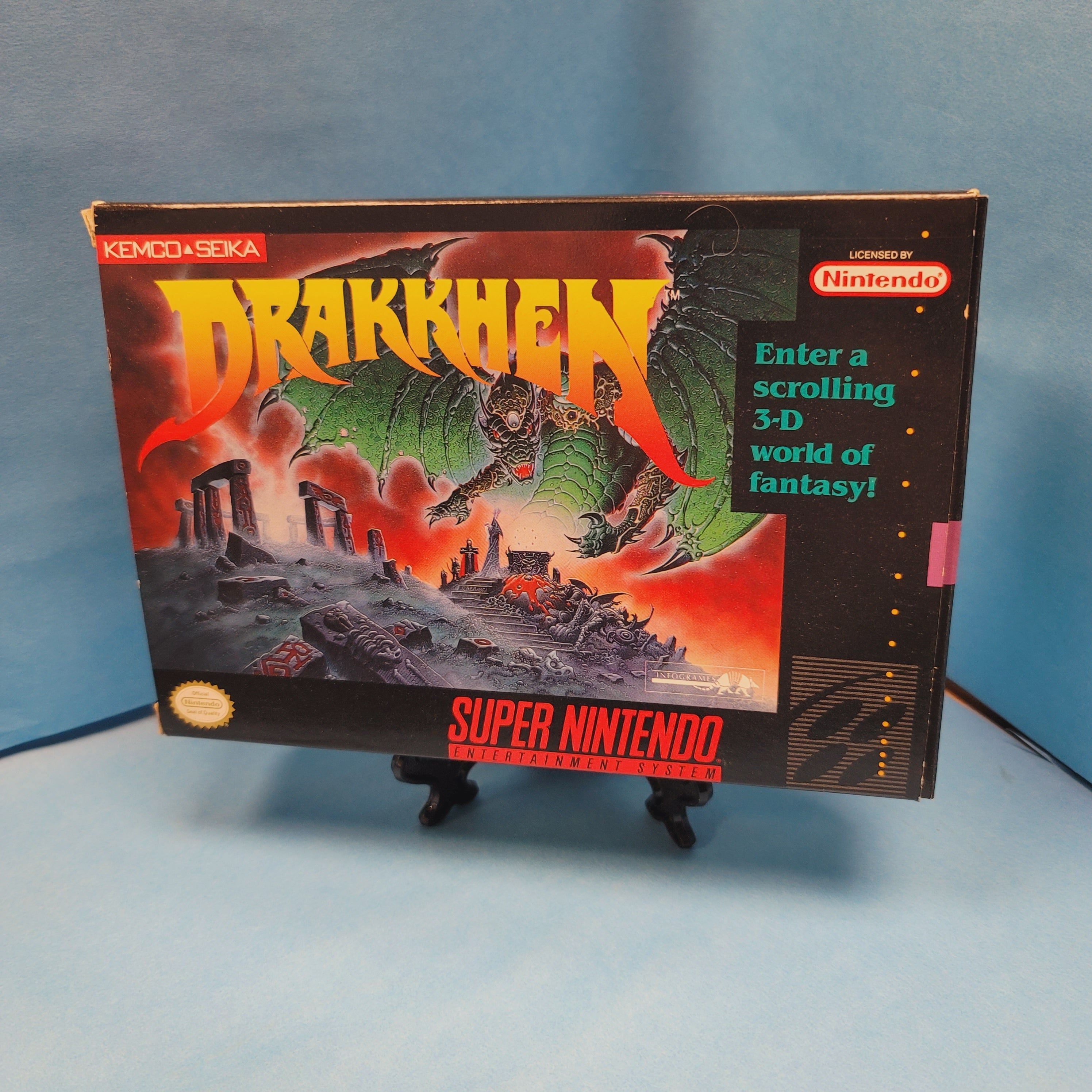SNES - Drakkhen (Complete in Box / A / With Manual)
