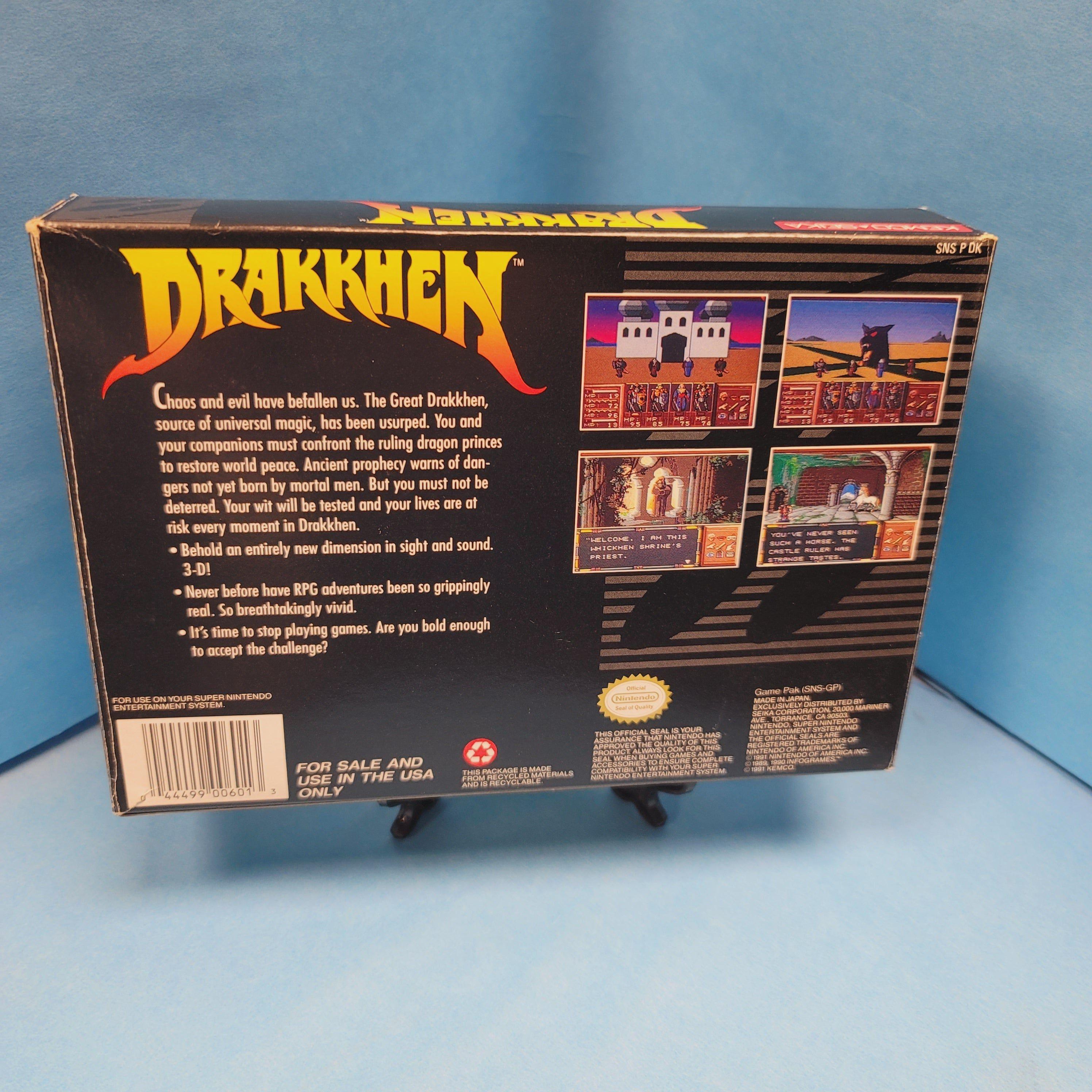 SNES - Drakkhen (Complet en Boite / A / Avec Manuel)