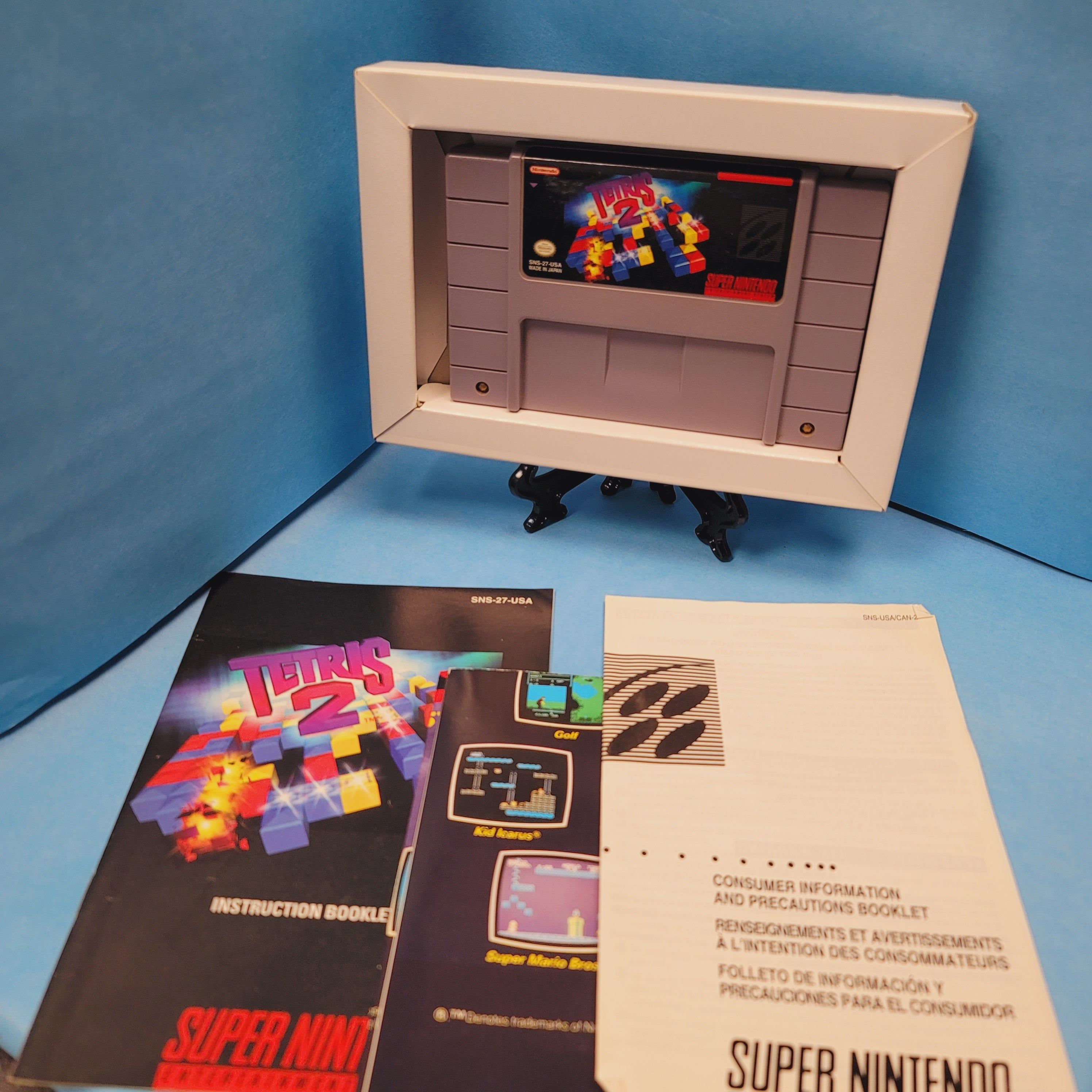 SNES - Tetris 2 (Complete in Box / A- / With Manual)