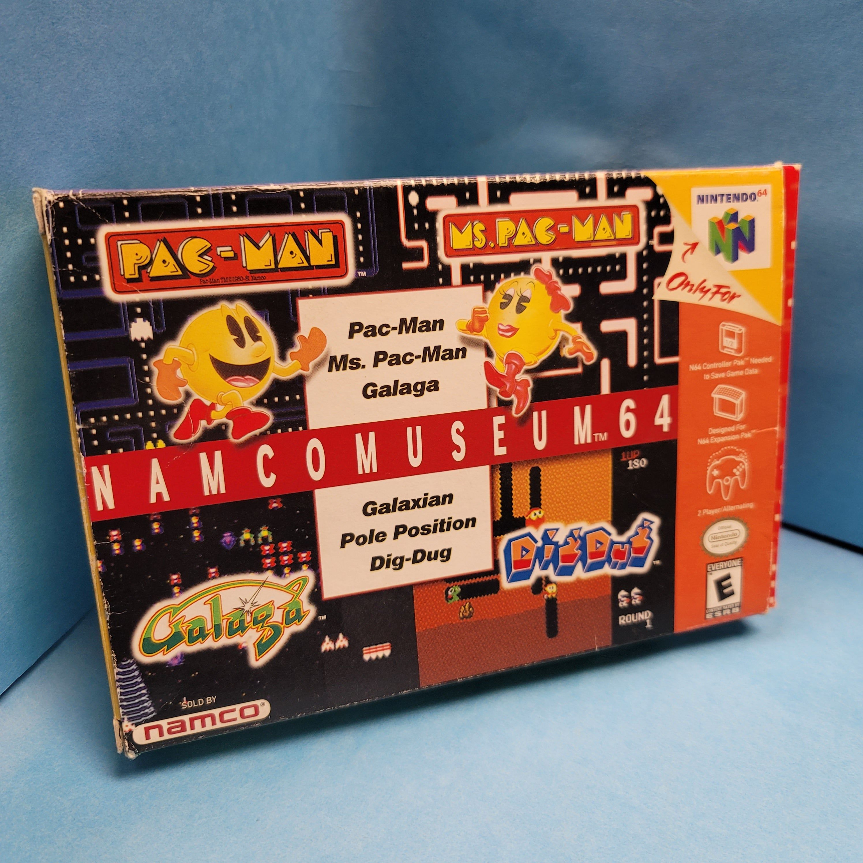 N64 - Namco Museum 64 (In Box / A- / With Manual)