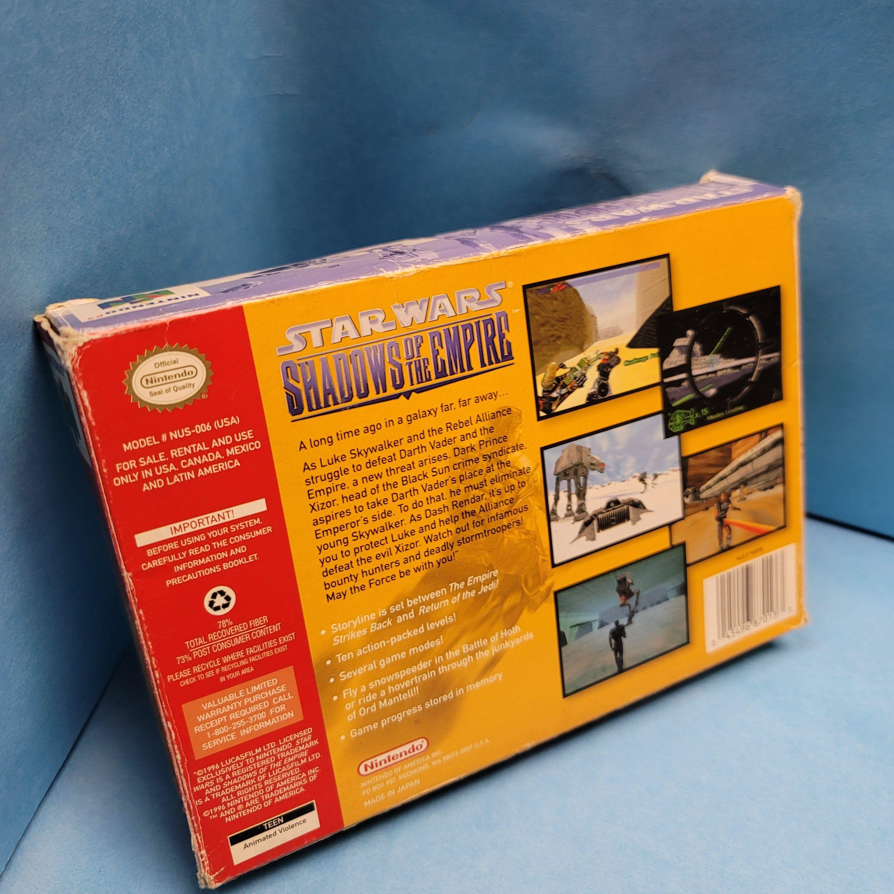 N64 - Star Wars Shadows of the Empire (Complete in Box / B- / No Manual)