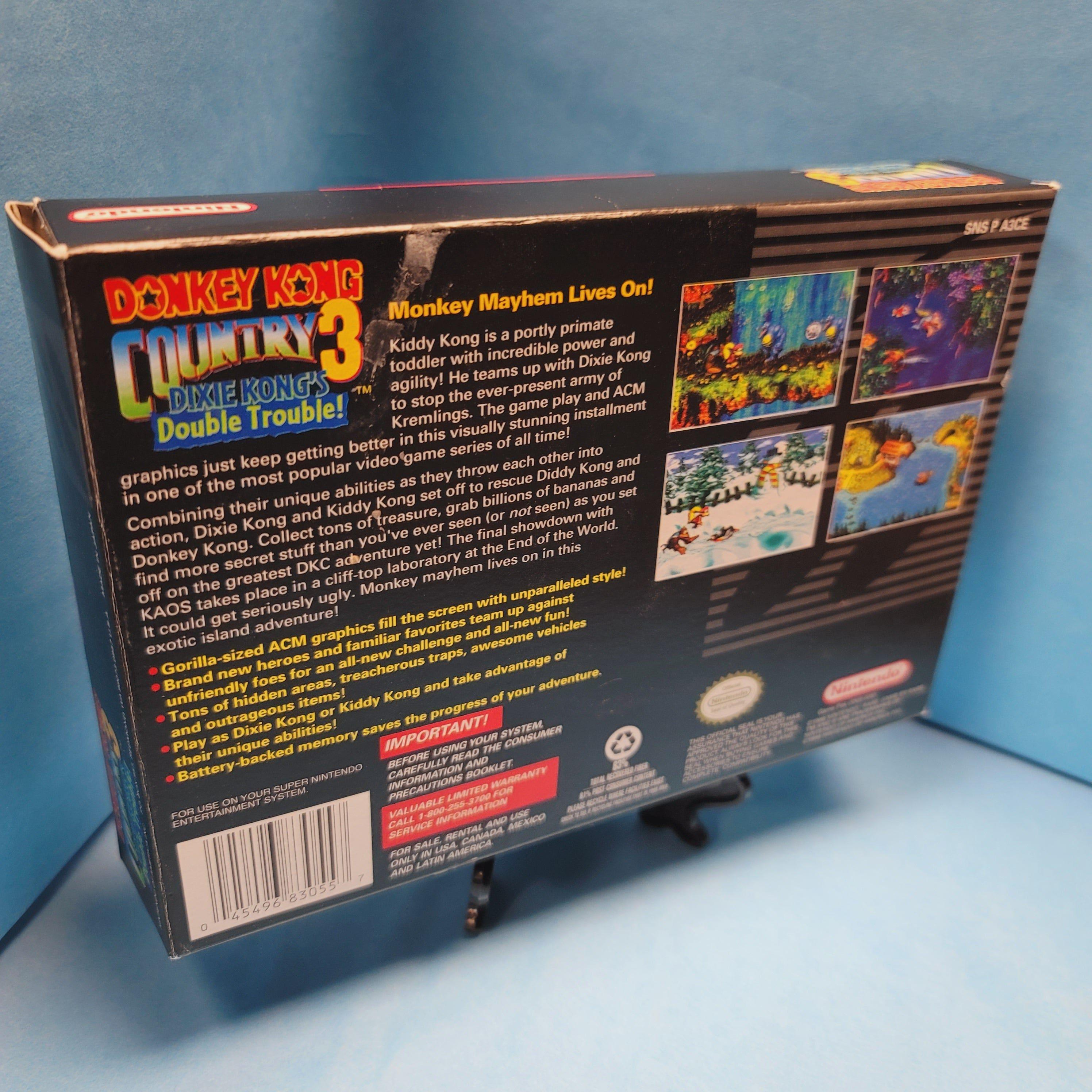 SNES - Donkey Kong Country 3 Dixie Kong's Double Trouble (Complet en Boite / A / Avec Manuel)