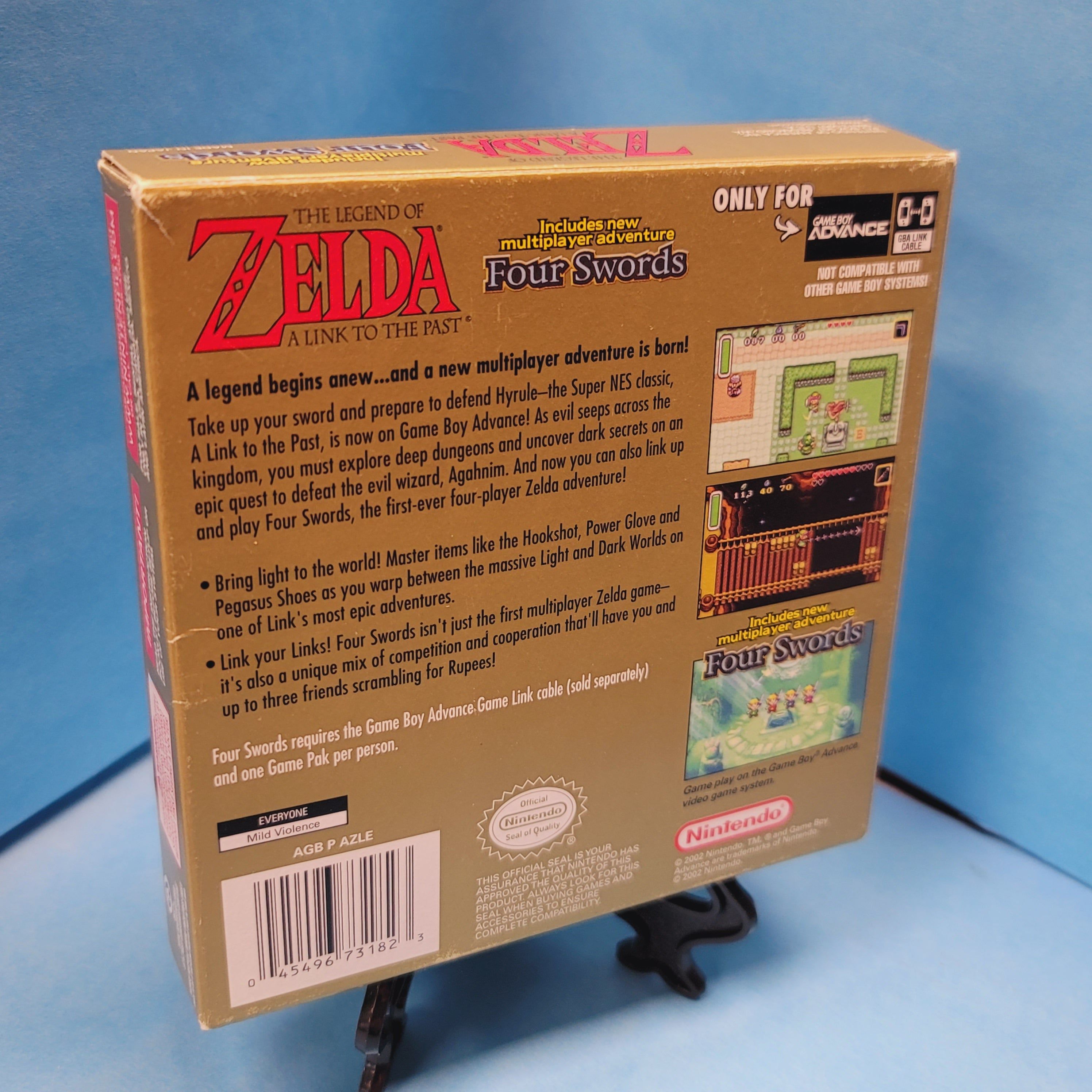 GBA - The Legend of Zelda A Link to the Past Four Swords (Complete in Box / A- / With Manual)