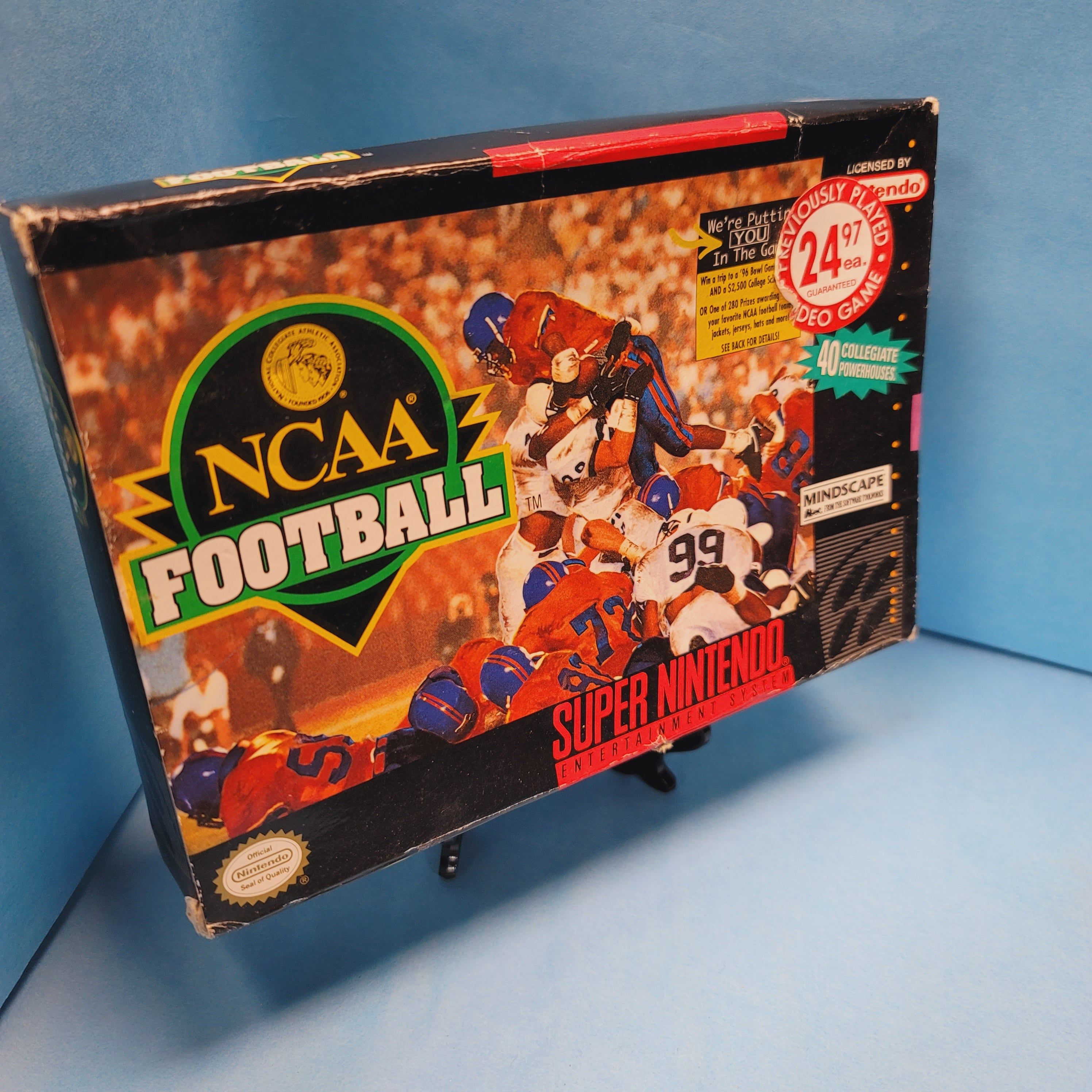 SNES - NCAA Football (Complete in Box / C- / With Manual)