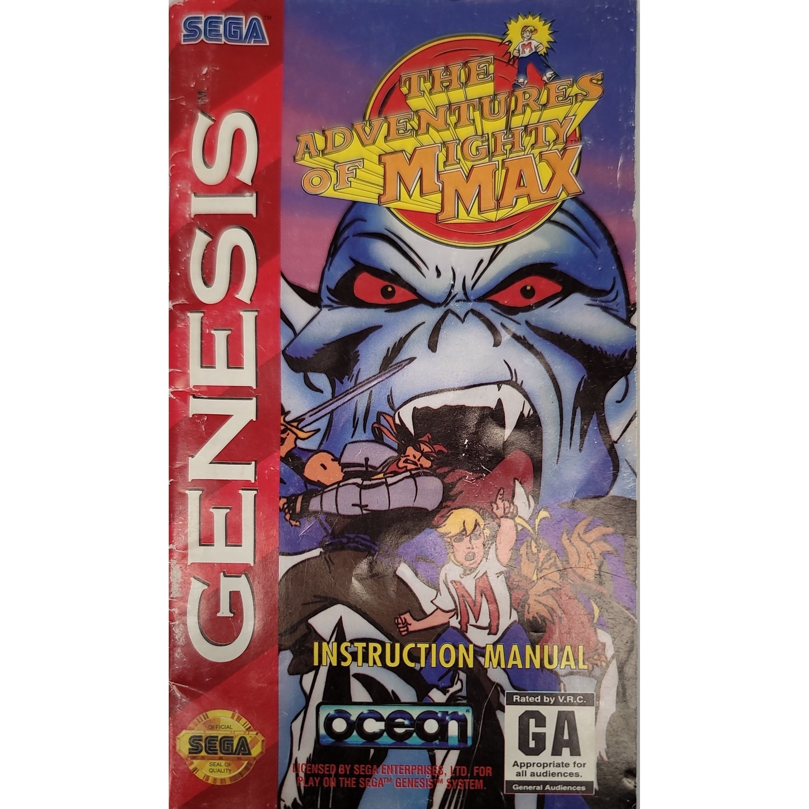 Genesis - The Adventures of Mighty Max (Manual)