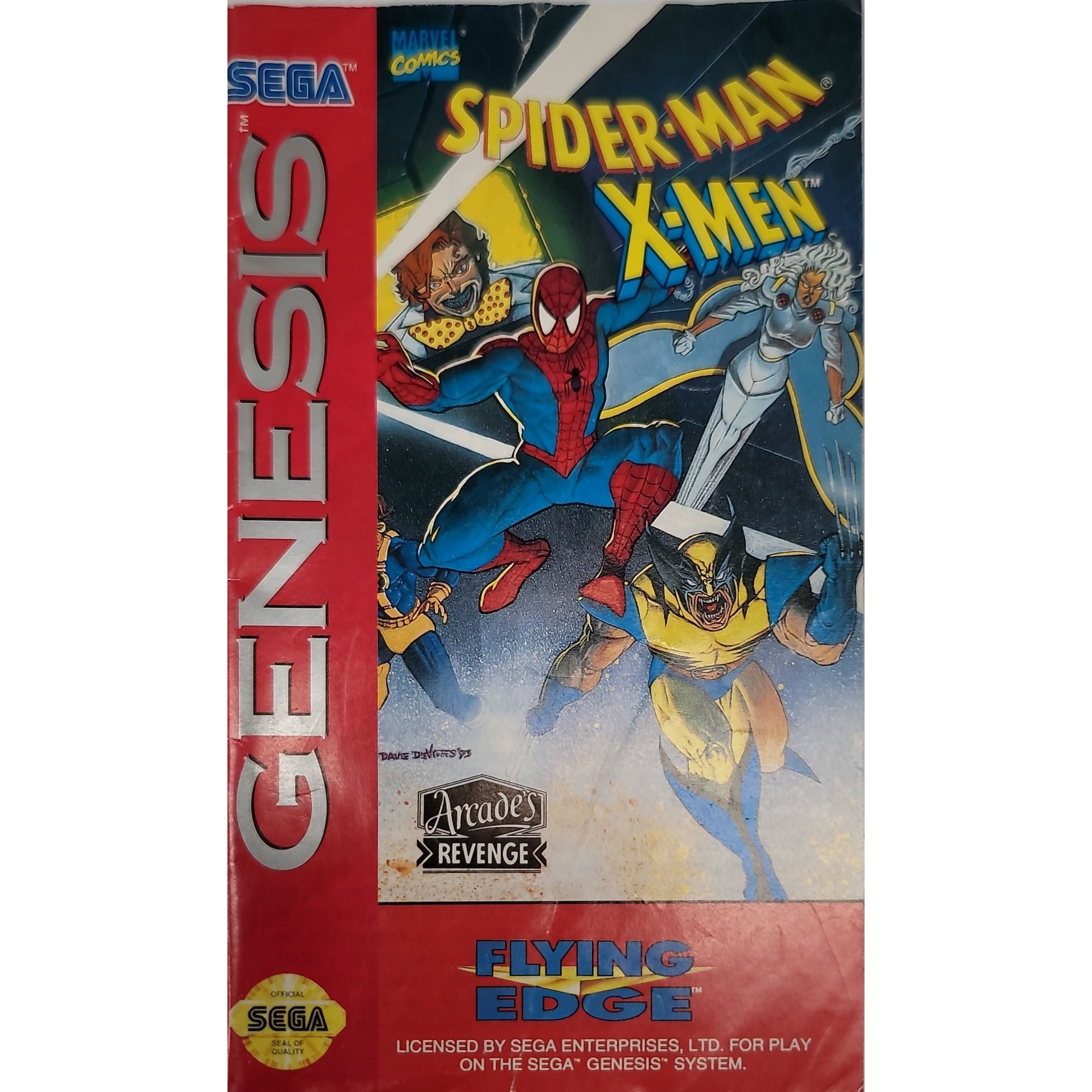 Genesis - Spider-Man & X-Men Arcade's Revenge (Manual)