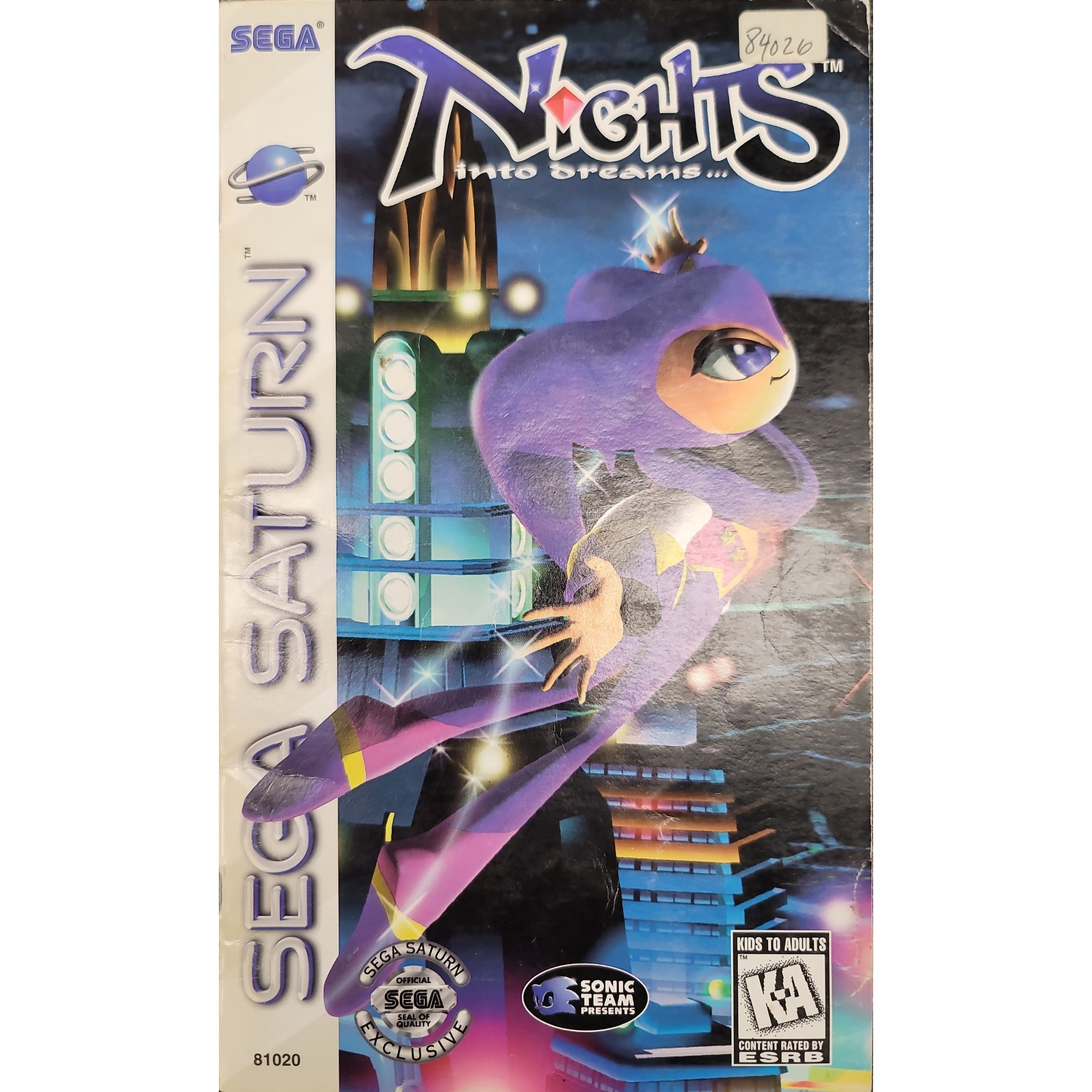 SATURN - Nights Into Dreams... (Manual / No Registration Card)