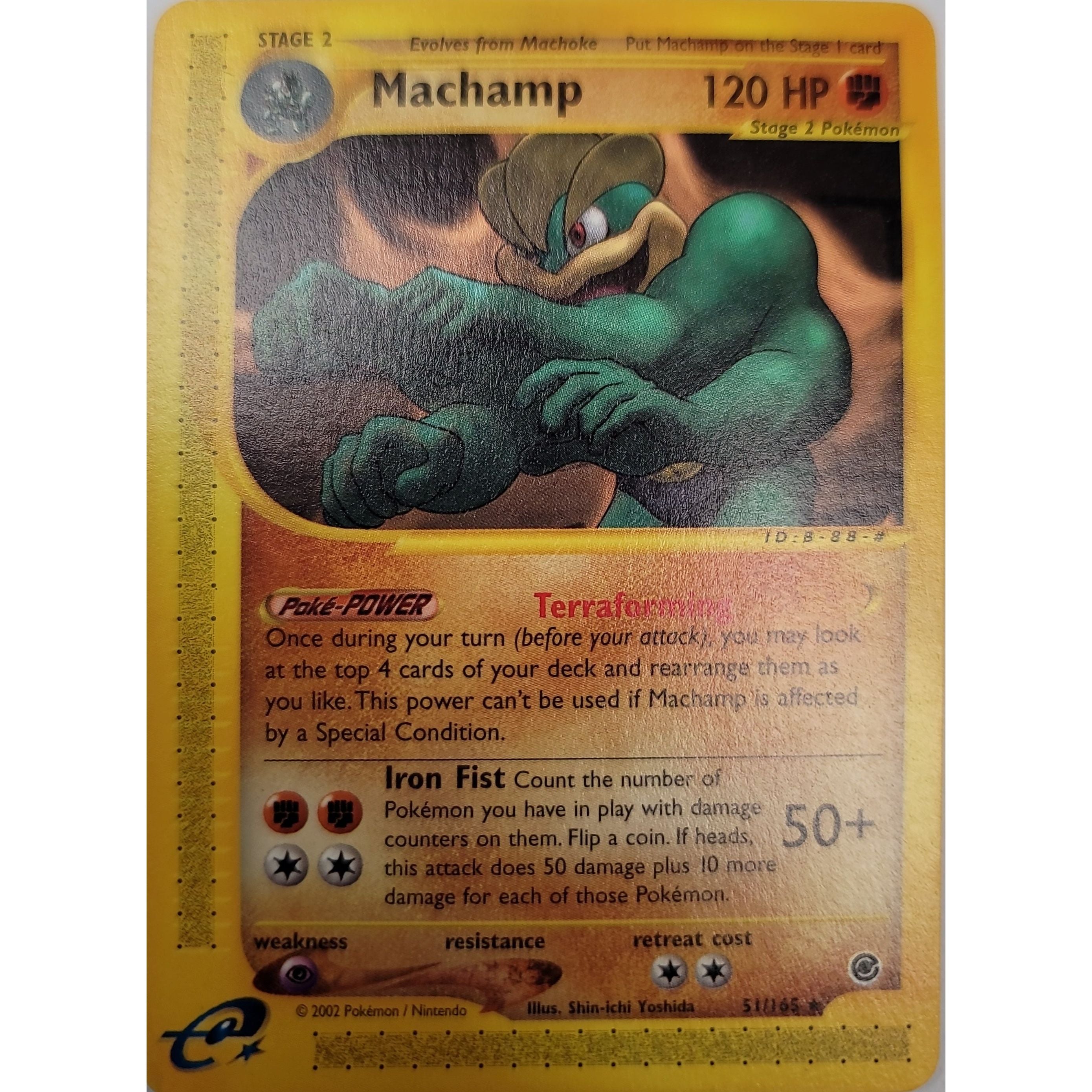 e-Reader - Pokemon Machop, Machoke and Machamp Set