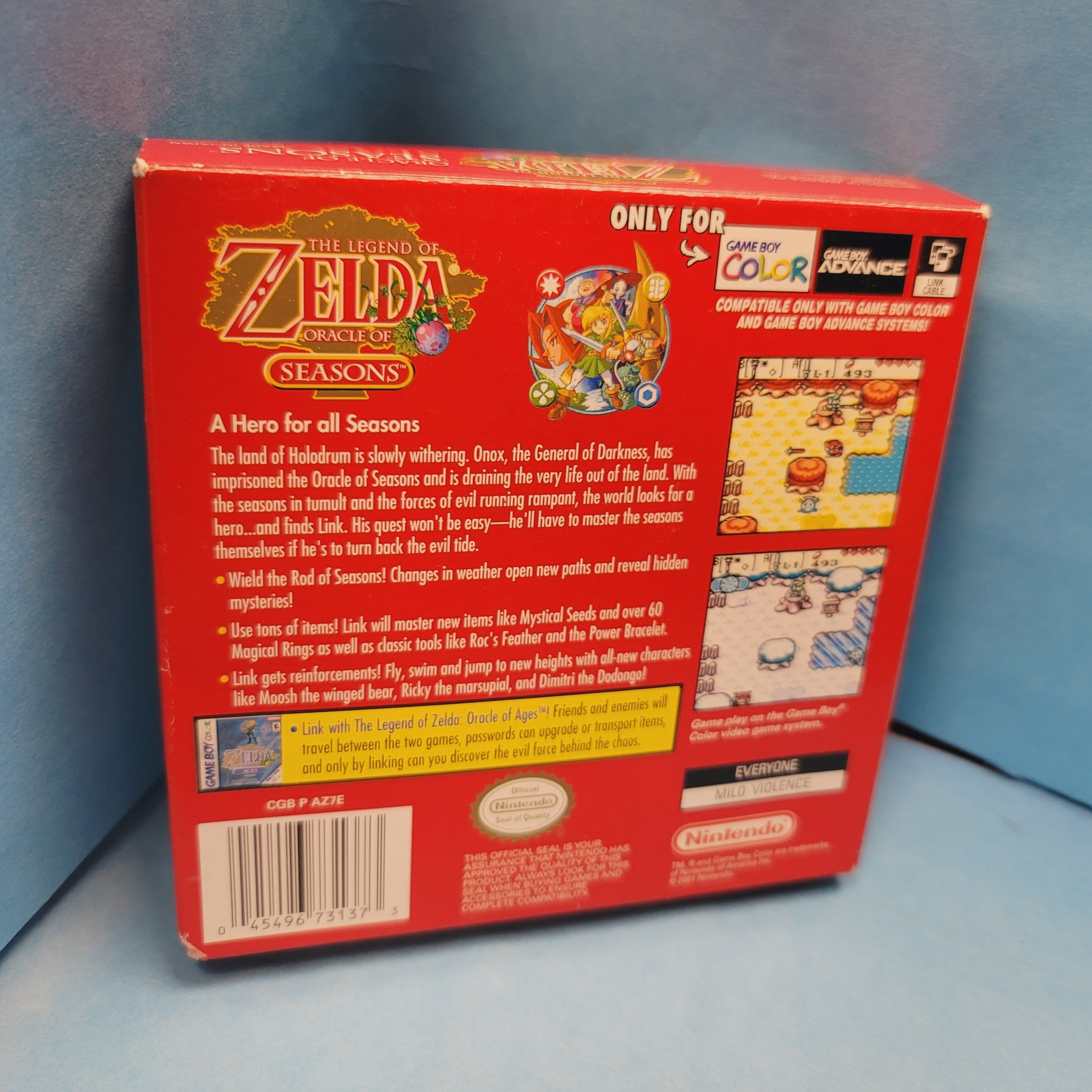 GBC - Legend Of Zelda Oracle Of Seasons (Complete in Box / A+ / With Manual)