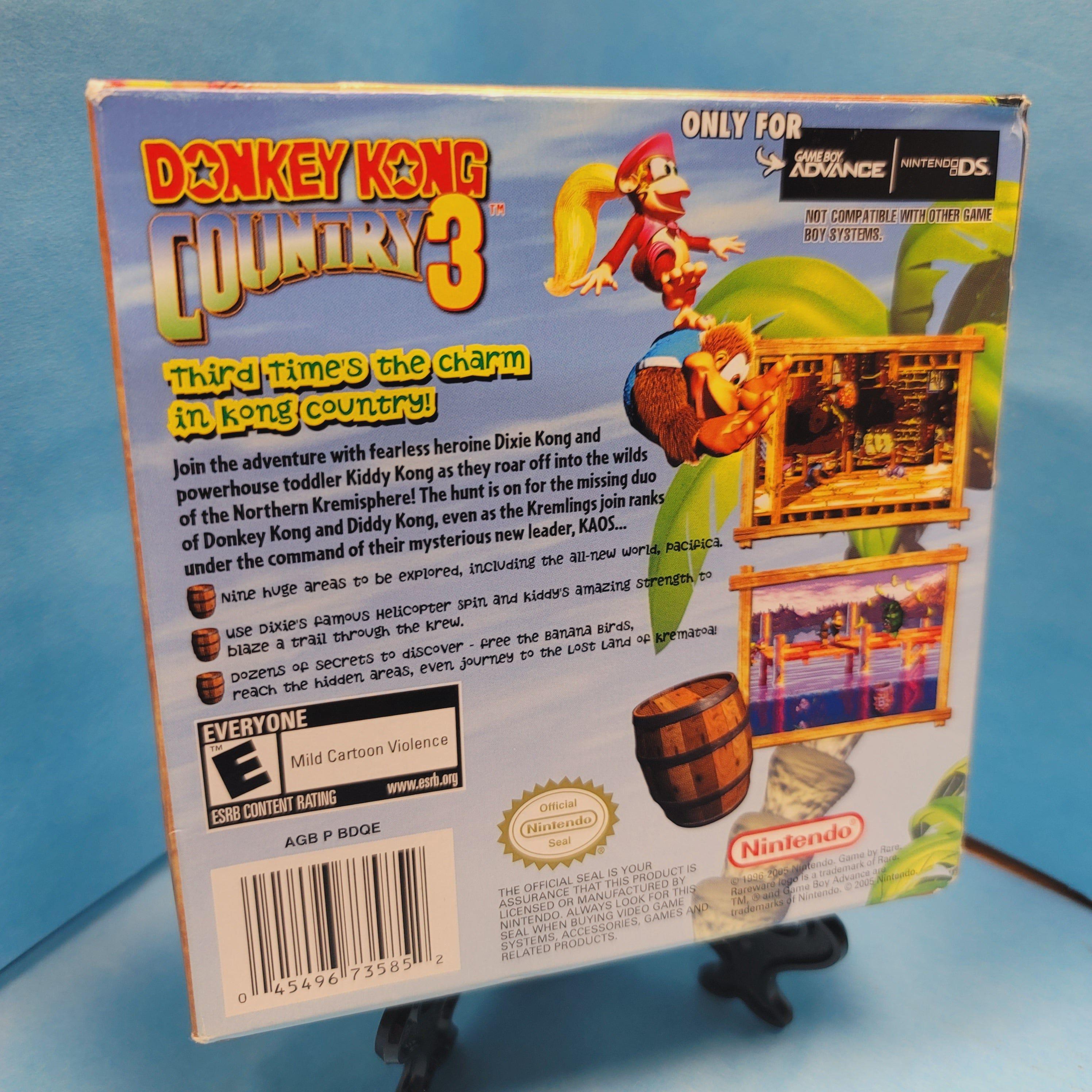 GBA - Donkey Kong Country 3 (Complete in Box / A / With Manual)