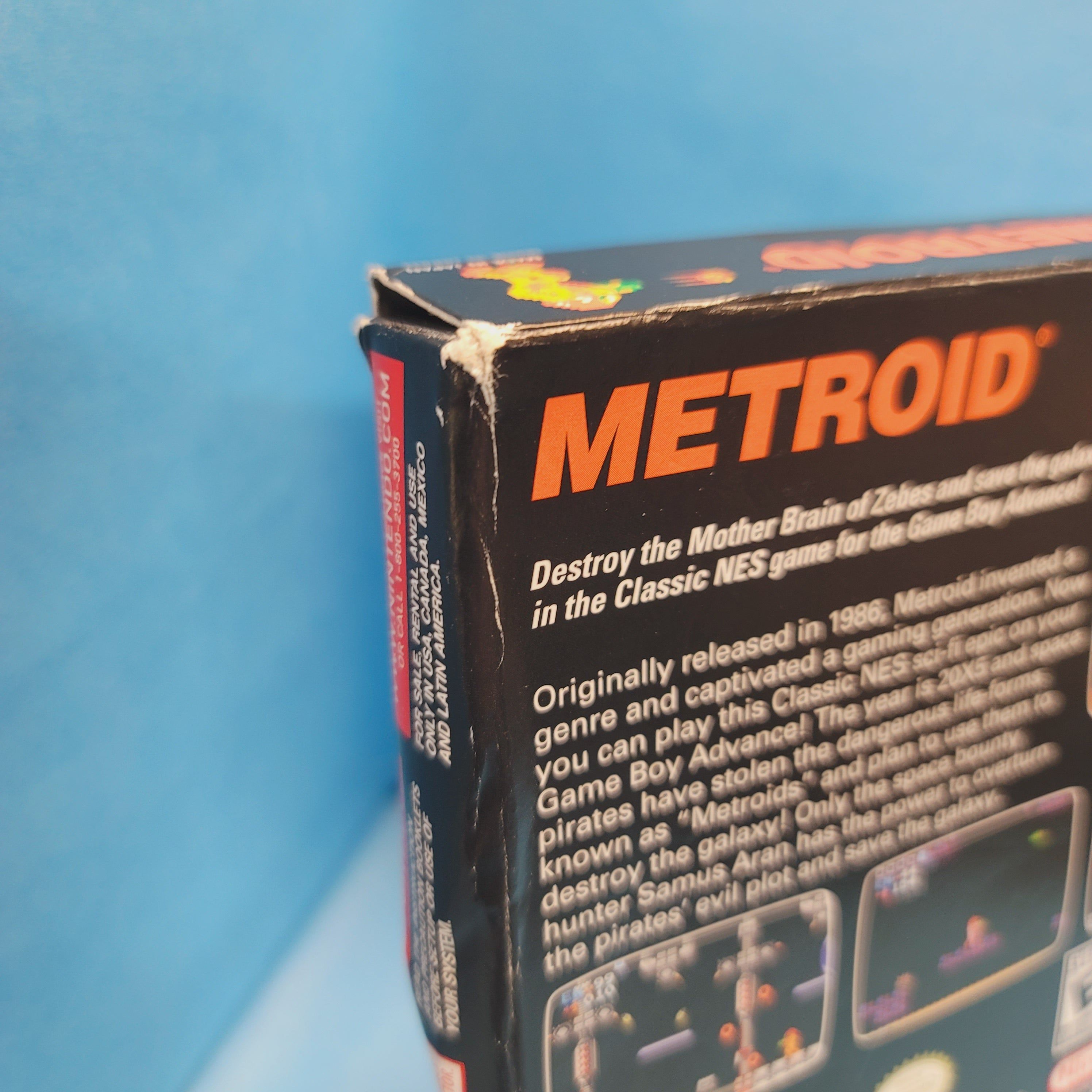 GBA - Classic NES Series Metroid (Complete in Box / B- / With Manual)