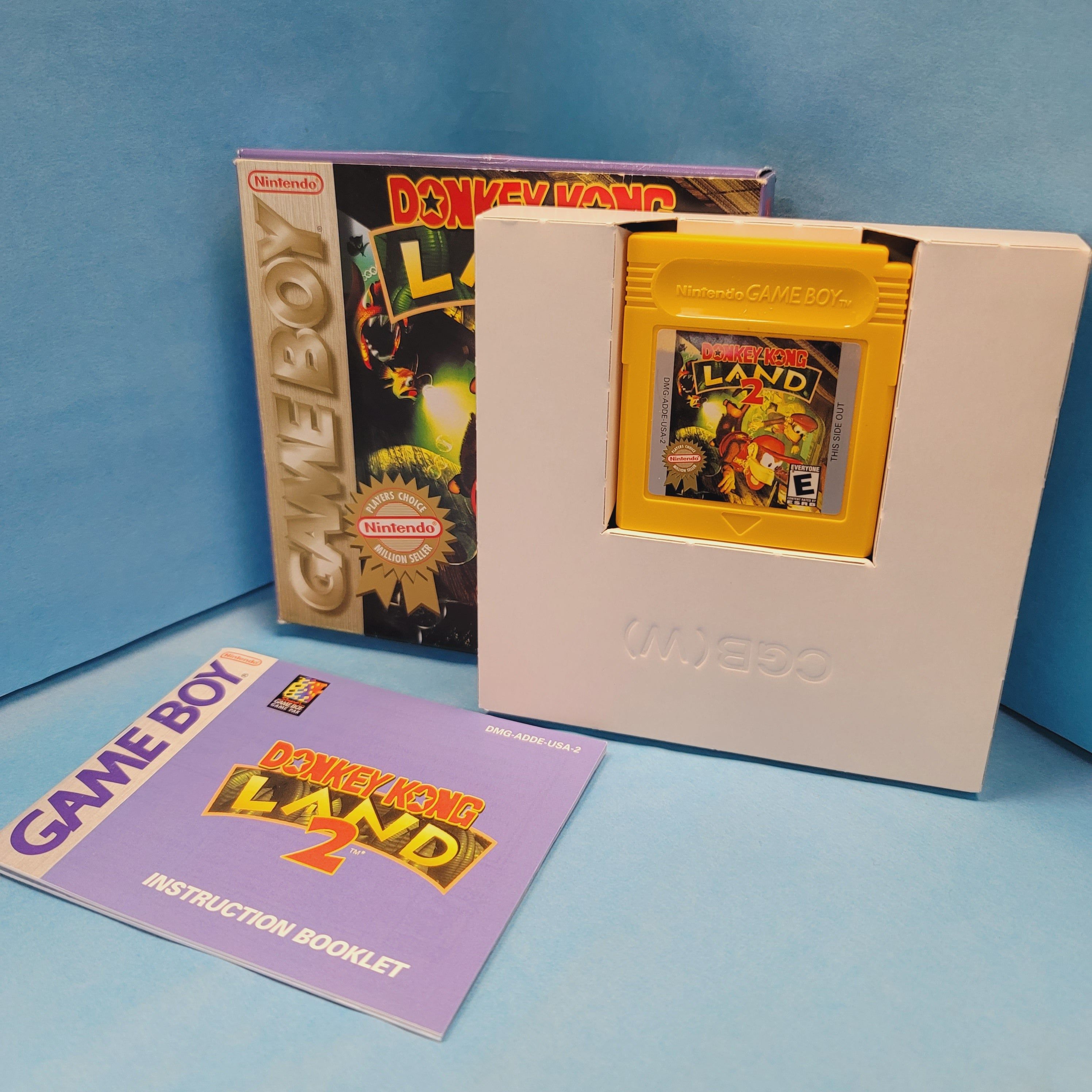 GB - Donkey Kong Land 2 (Complete in Box / A / With Manual / Player's Choice)