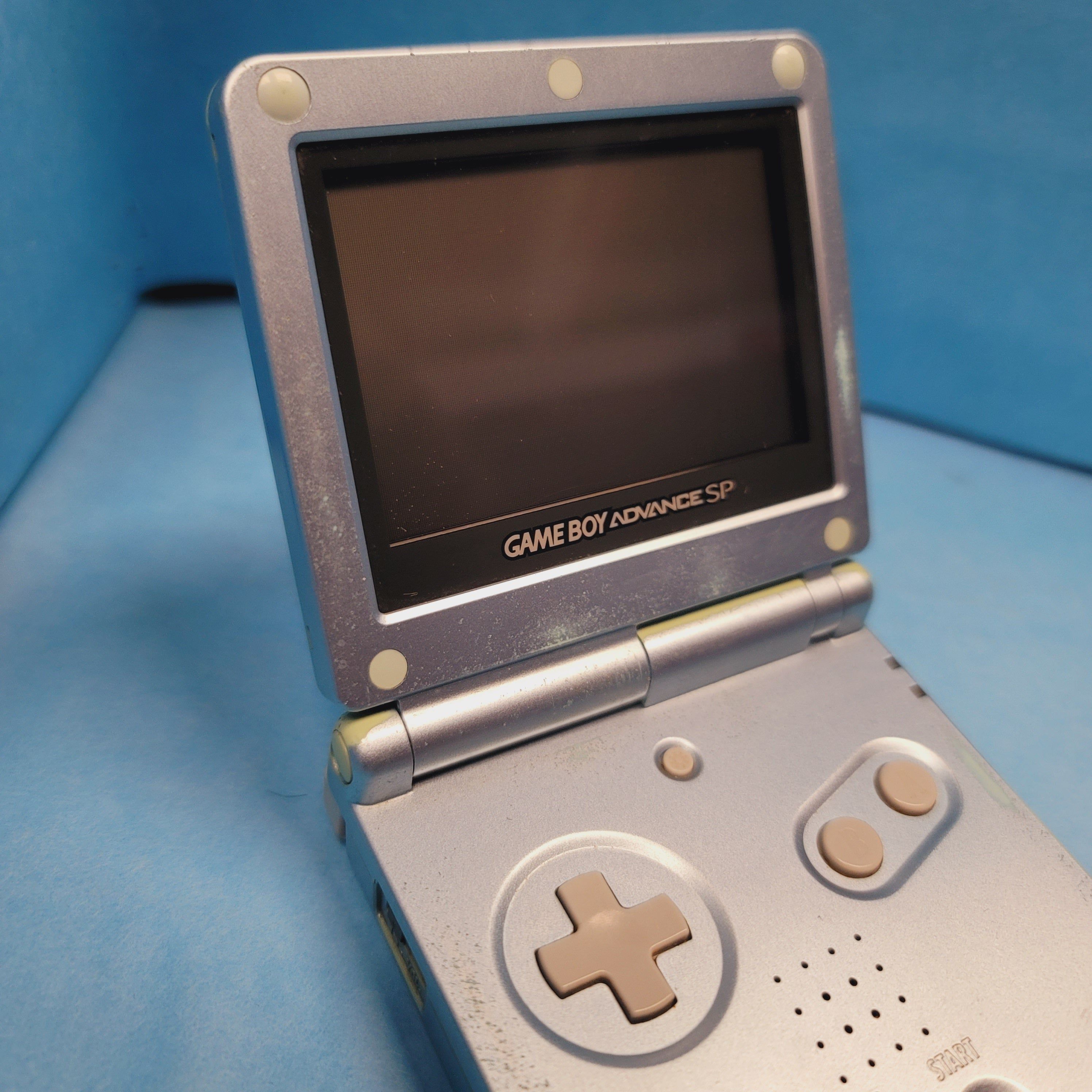 Game Boy Advance SP System (Front Lit) (Pearl Blue / Reduced)