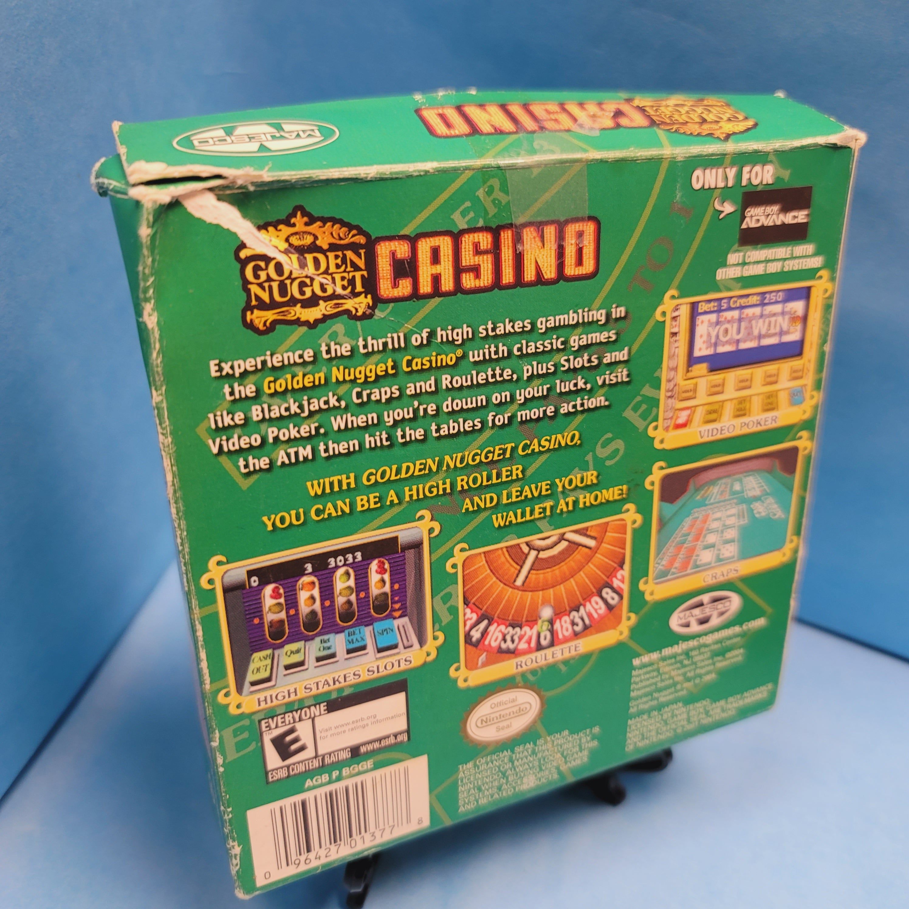 GBA - Golden Nugget Casino (Complete in Box / D / With Manual)
